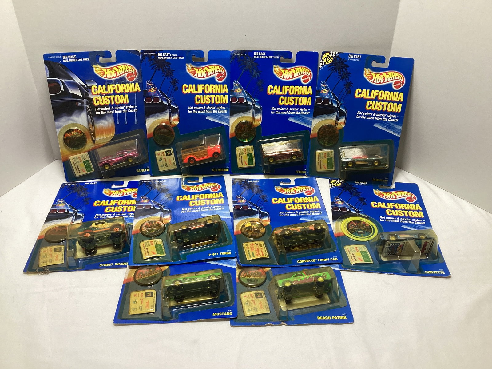 10 Hot Wheels California Custom Diecast Models: .
