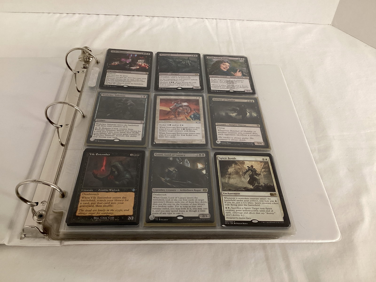 Binder of Magic the Gathering Trading Playing Cards: approx. 380 cards
