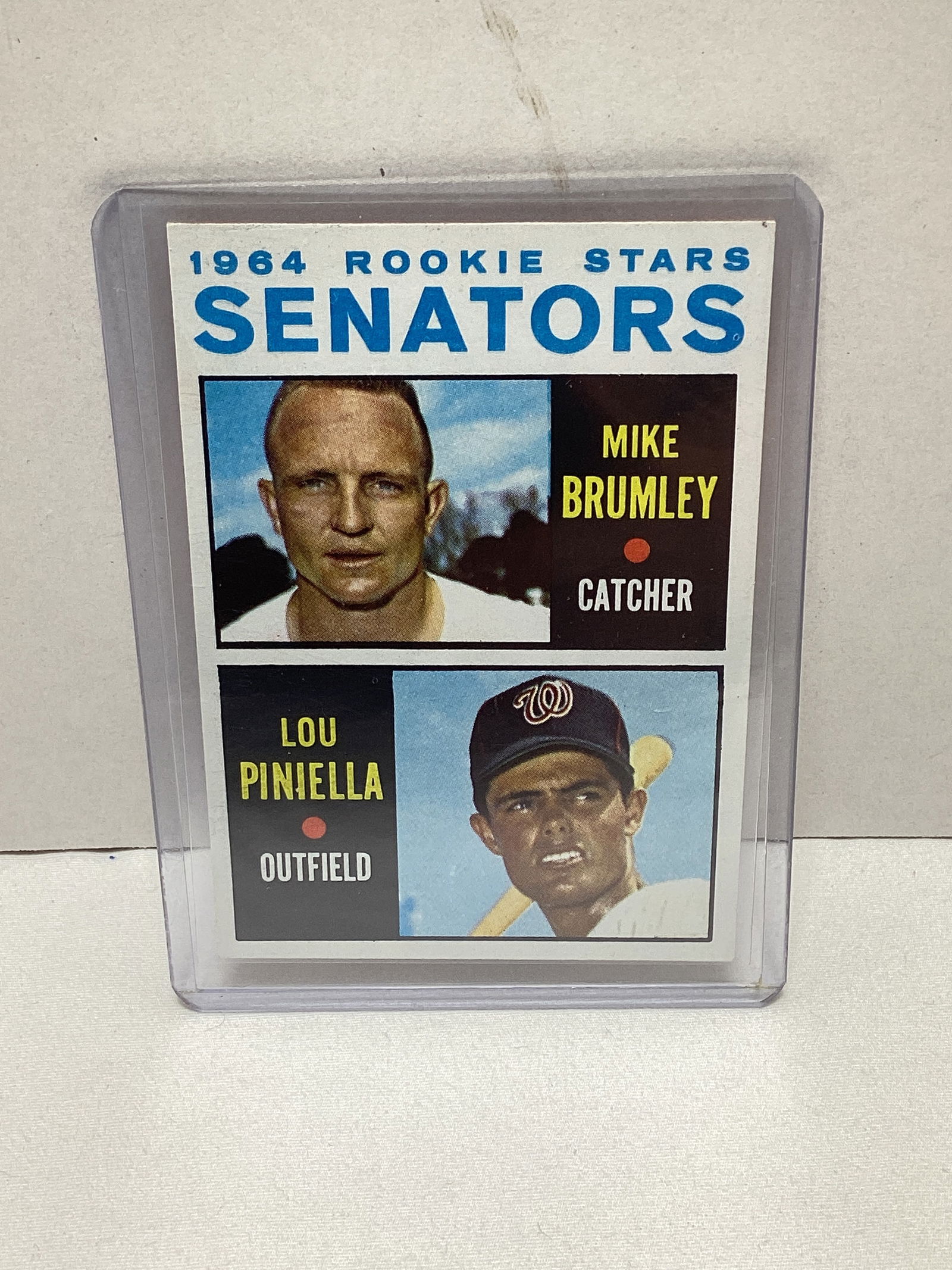 1964 Topps Senators Rookies Brumley / Piniella Baseball Card (1 of 2)