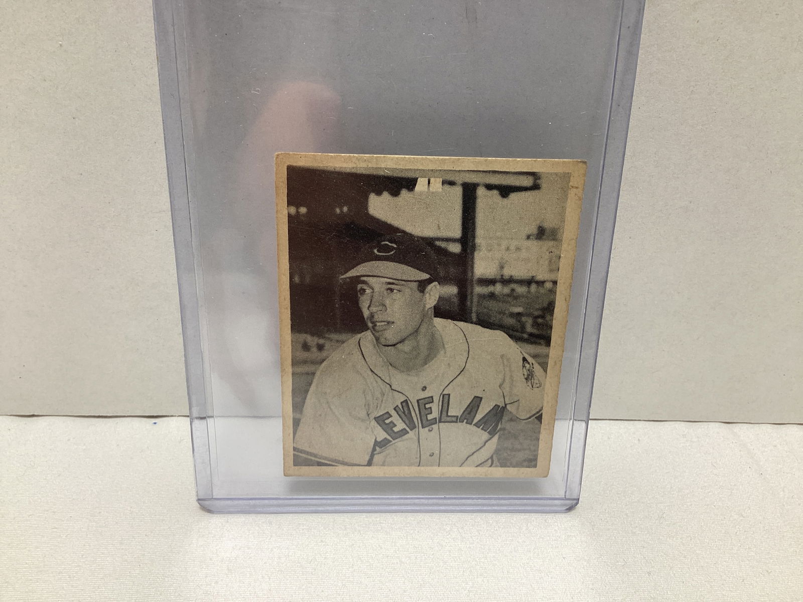1948 Bowman Bob Feller Cleveland Indians Baseball Card (1 of 2)