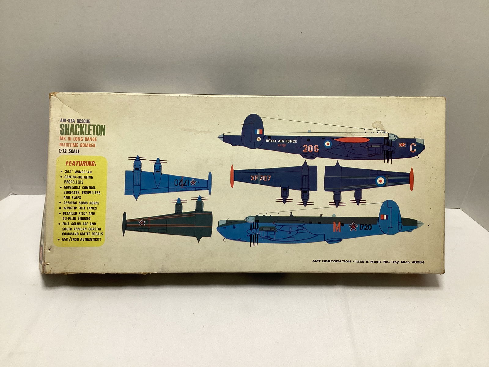AMT Air Sea Rescue Shackleton Mk. 3 Bomber 1:72 Scale Model Kit (1 of 4)