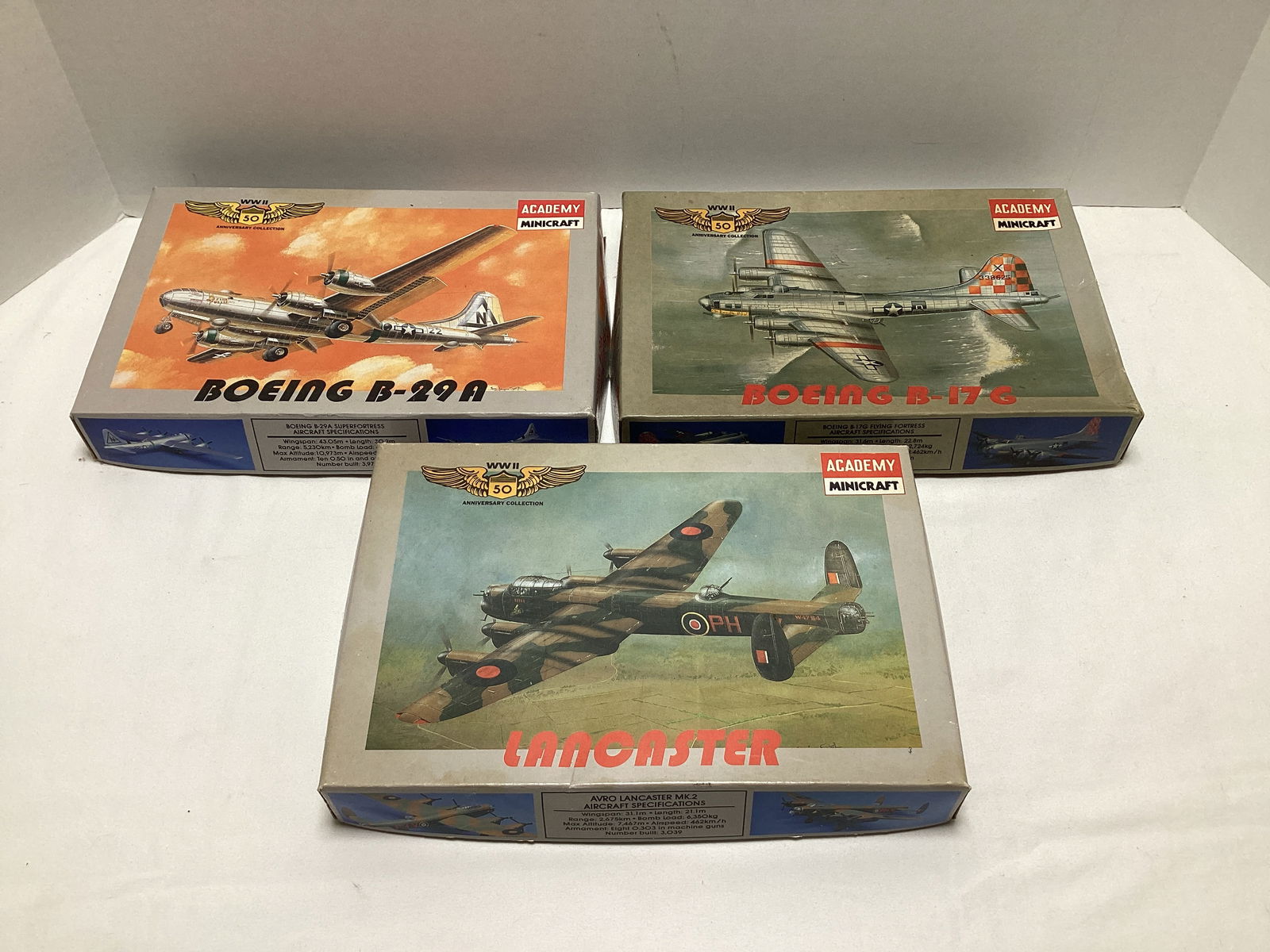Three Minicraft Academy WWII 1:144 Scale Model Kits (1 of 7)