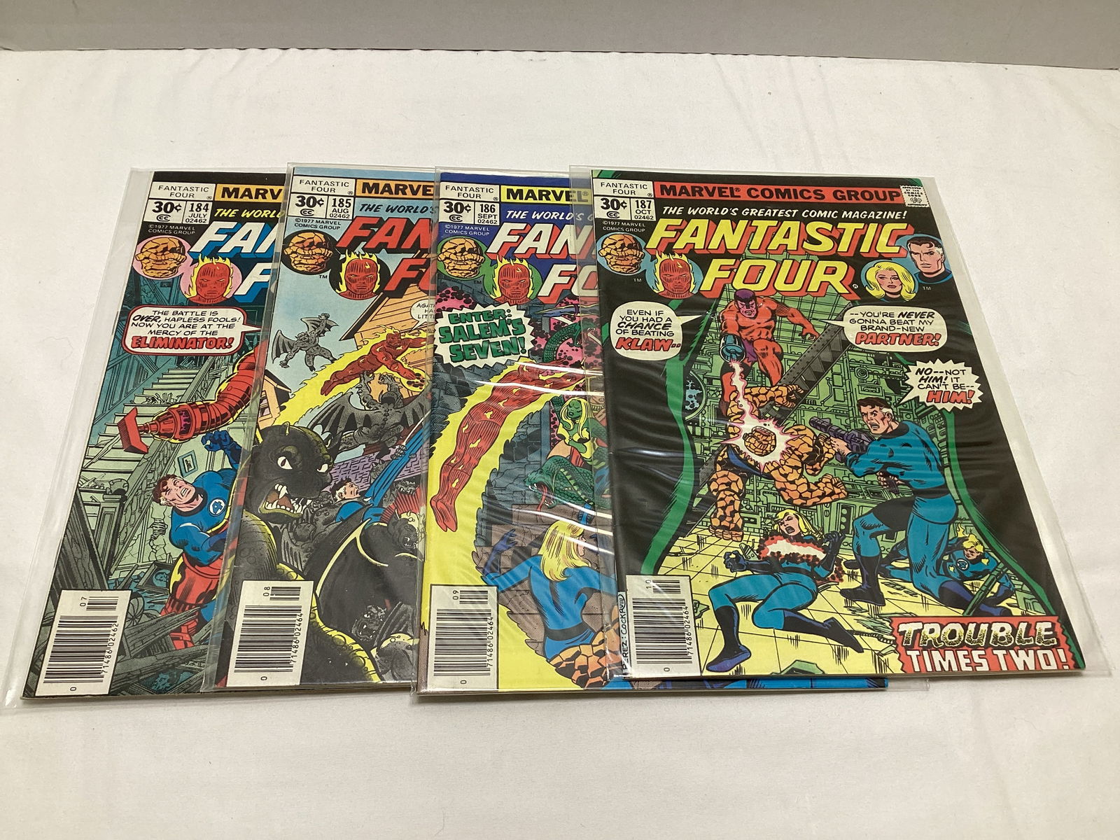 Four Marvel Fantastic Four Comic Books: Please preview and see all photos for condition