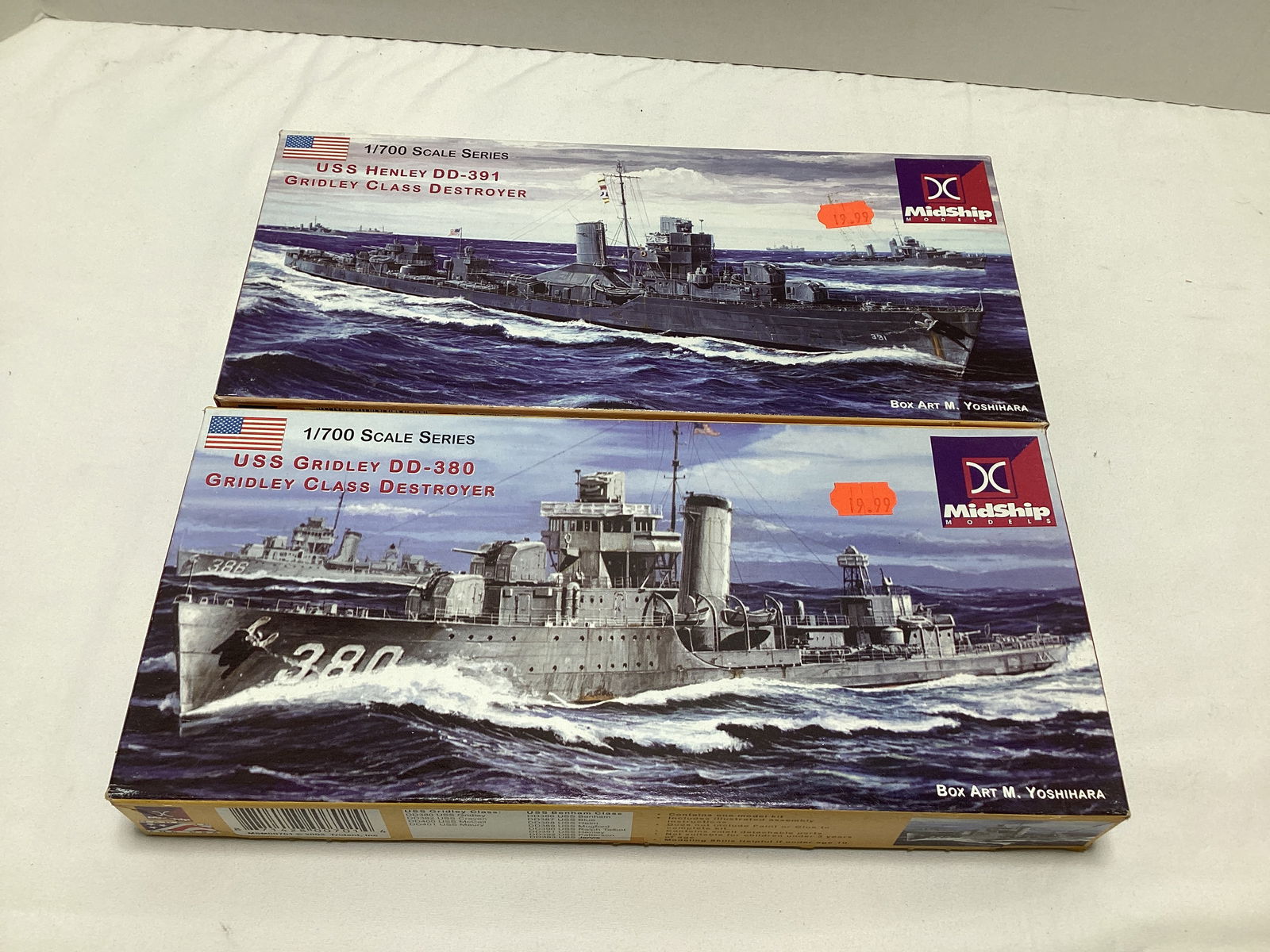 Midship USS Henley and USS Gridley 1:700 Scale Model Kit (1 of 5)
