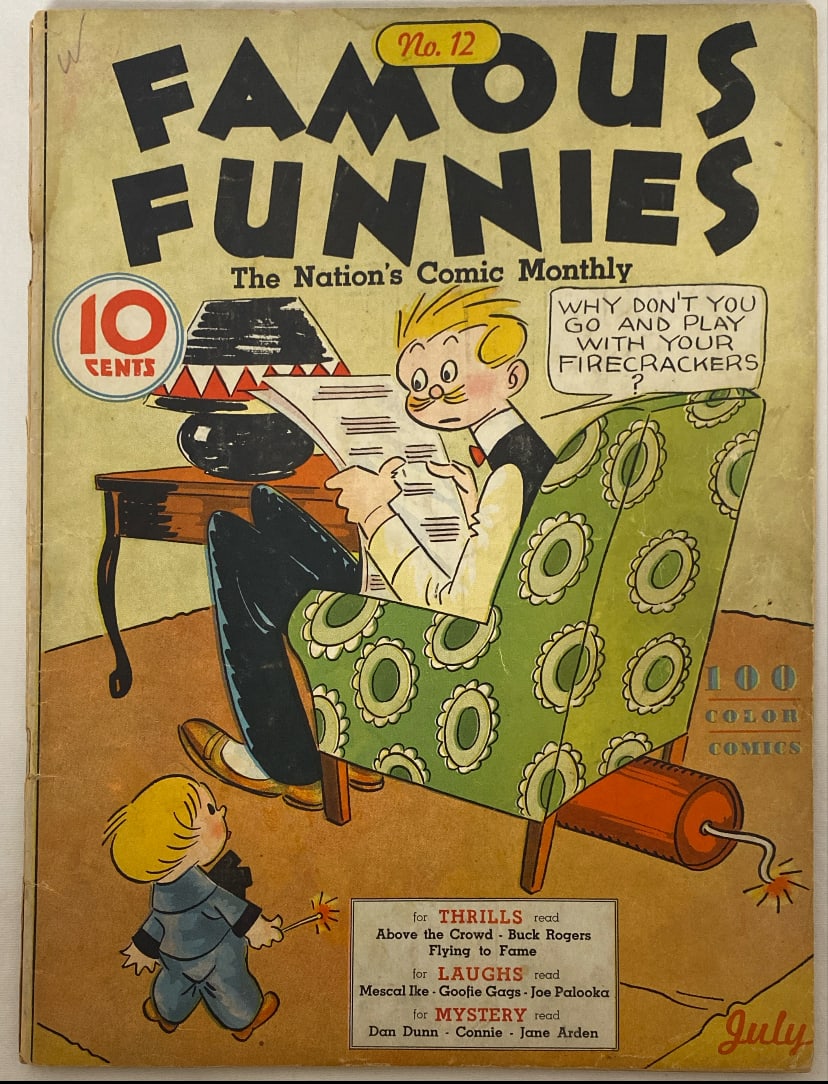 Famous Funnies 12 Comic Book (1 of 9)