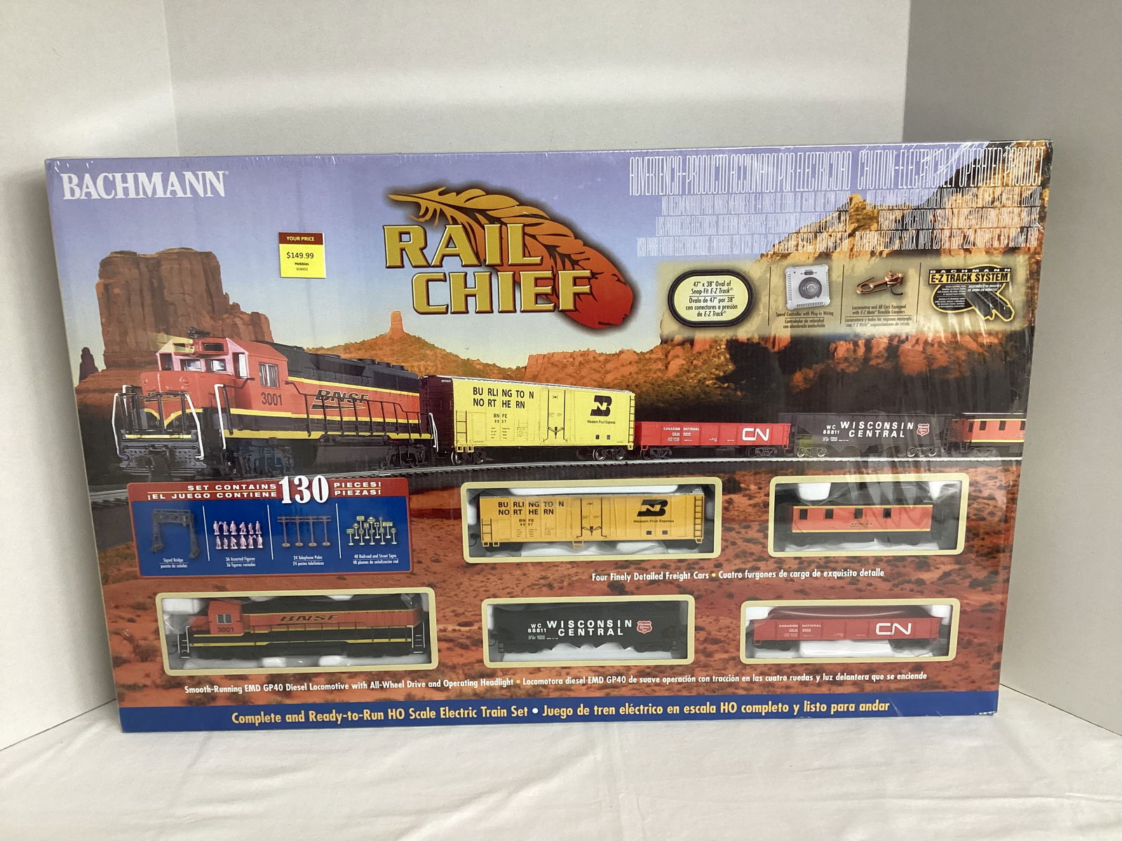 Sealed Bachmann Rail Chief HO Scale Train Set (1 of 6)