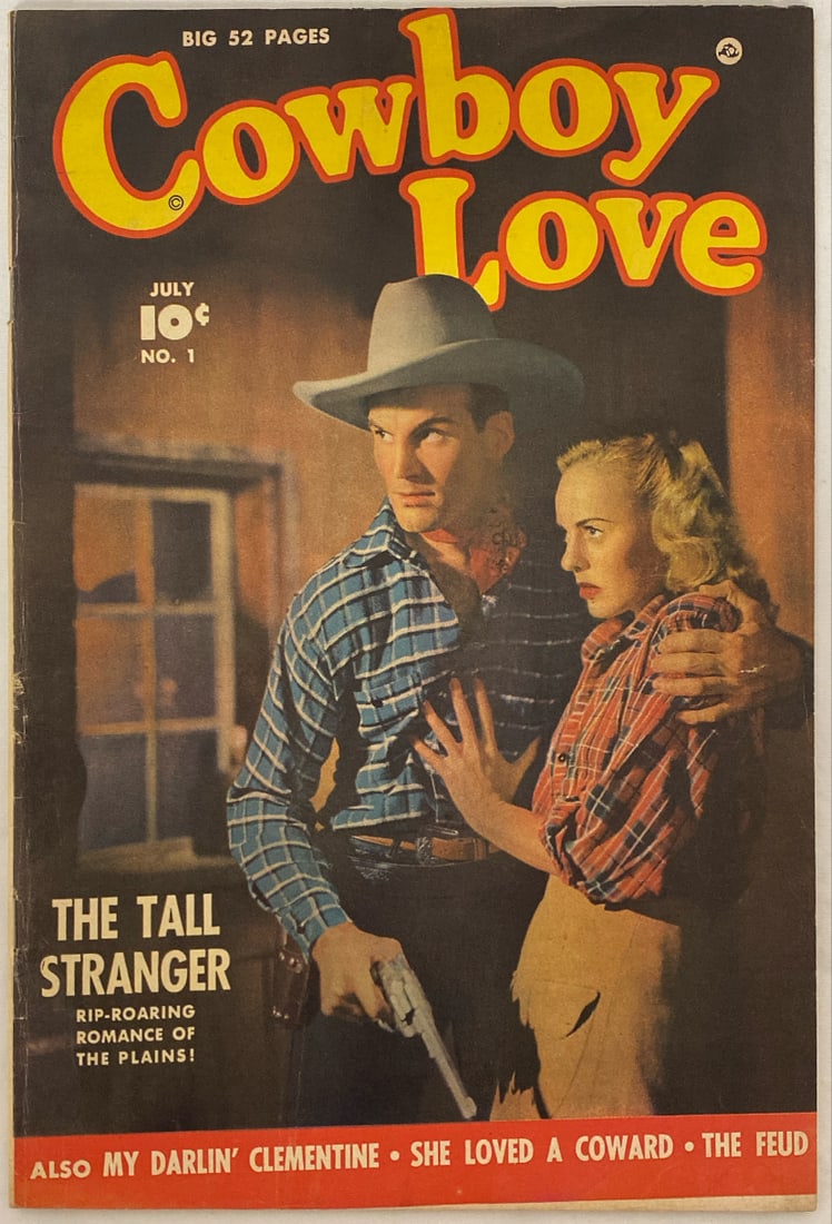 Cowboy Love 1 Fawcett Comic Book: 1949, please preview and see all photos for condition