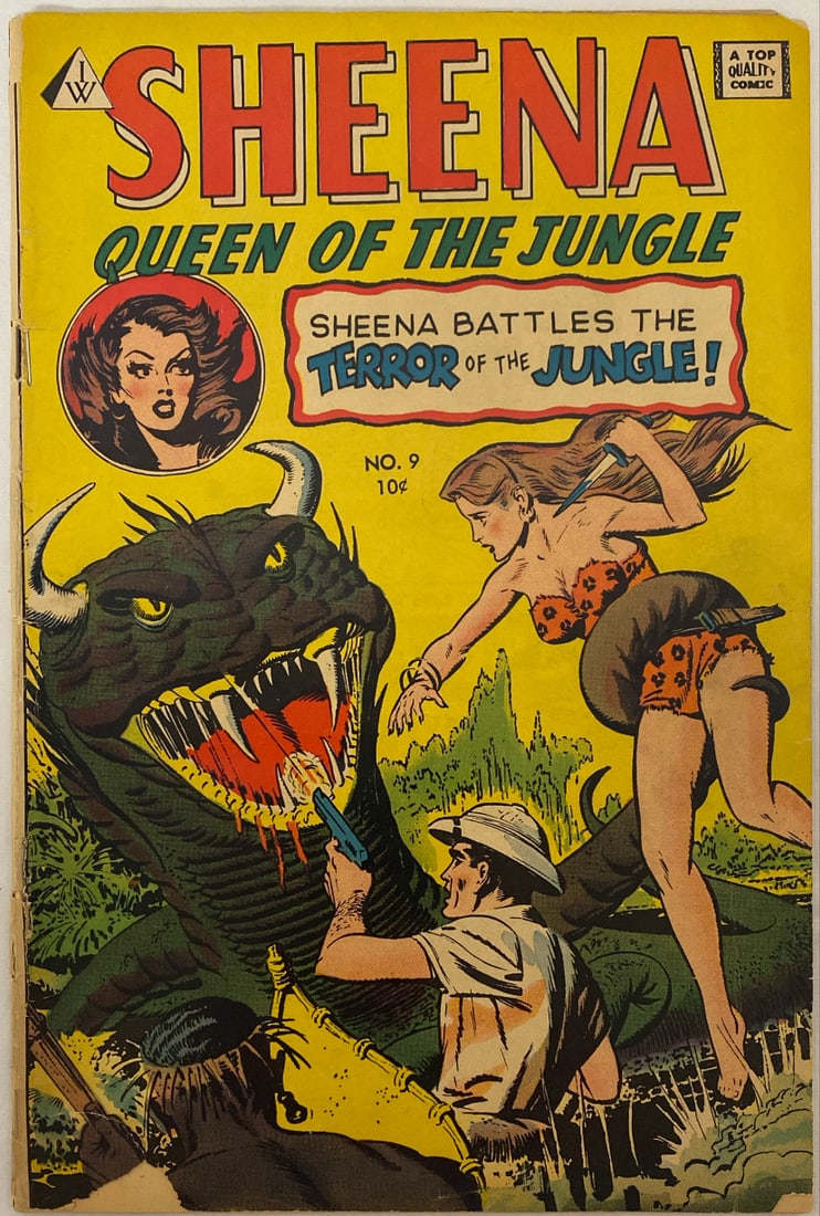 Sheena Queen of the Jungle 9 Top Quality Comic Book: stapled, taped, please preview and see all photos for condition