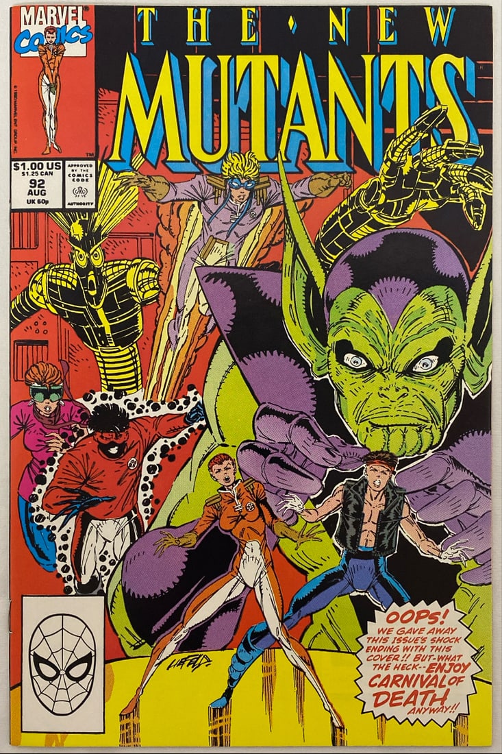 New Mutants 92 Marvel Comic Book (1 of 8)