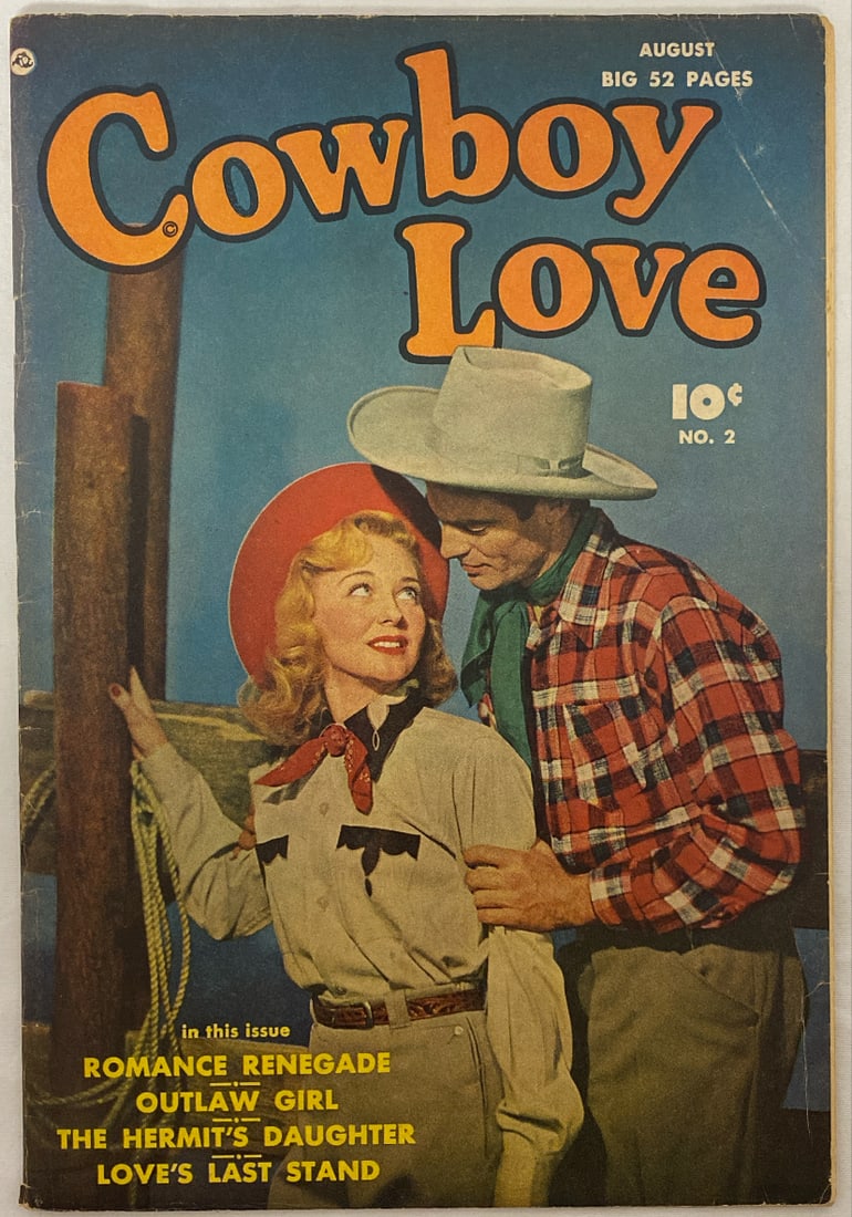 Cowboy Love 2 Fawcett Comic Book: 1949, please preview and see all photos for condition