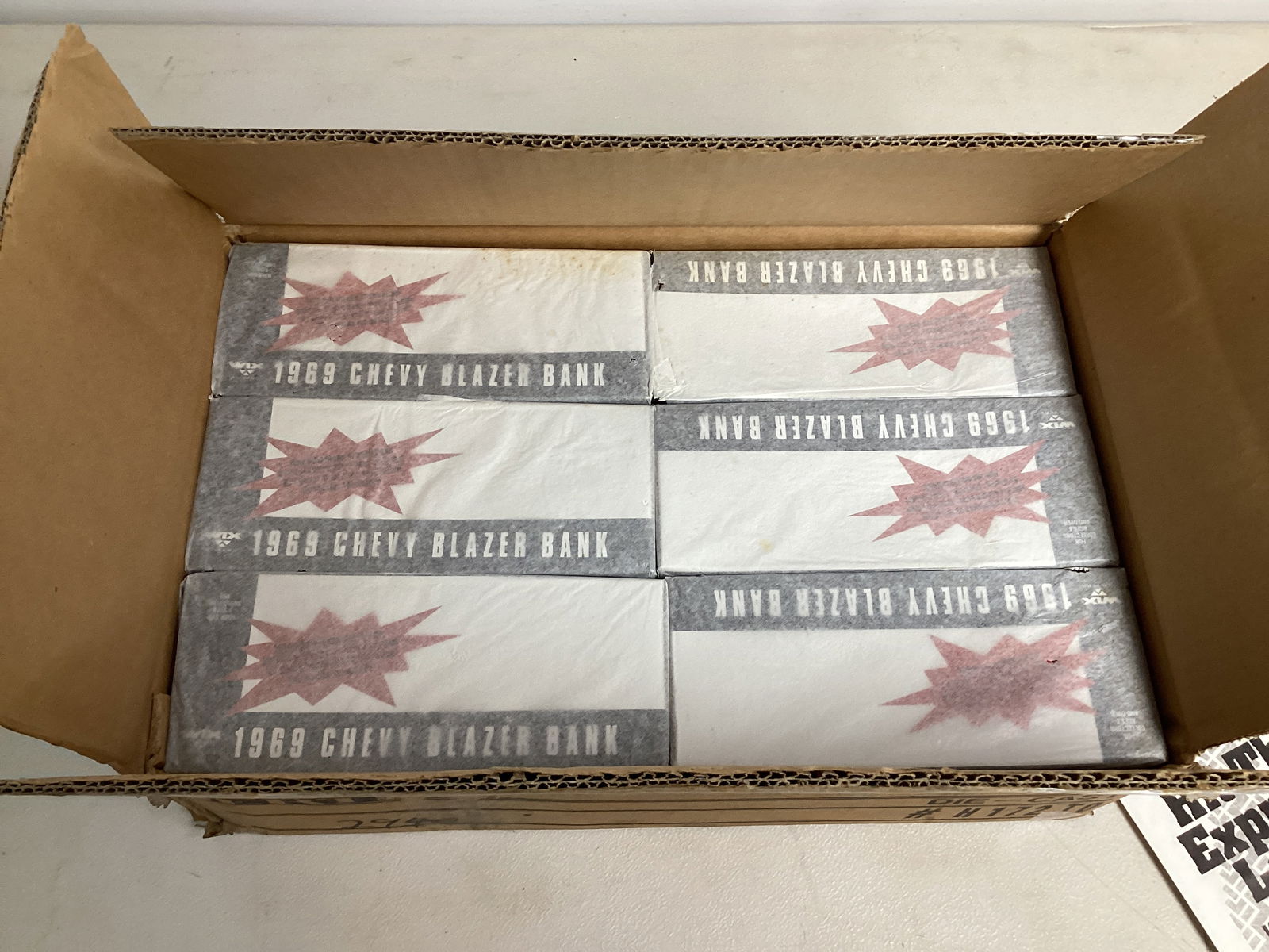 Case of Six ERTL Wix Filters 1969 Chevrolet Blazer Diecast Banks with Store Display: .