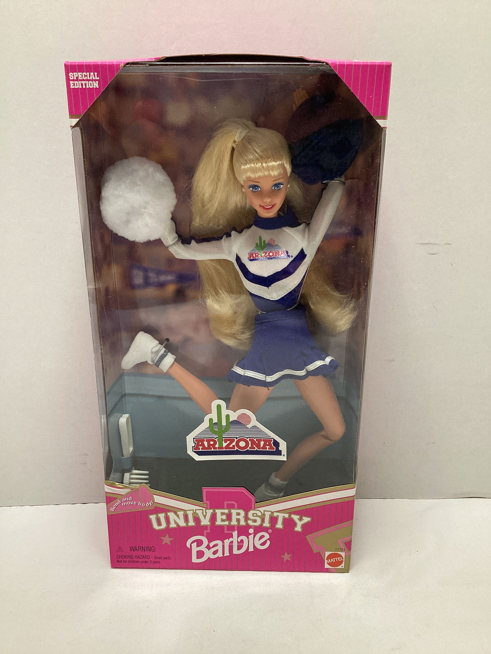 Arizona University Wildcats Cheerleader Barbie Doll (1 of 5)