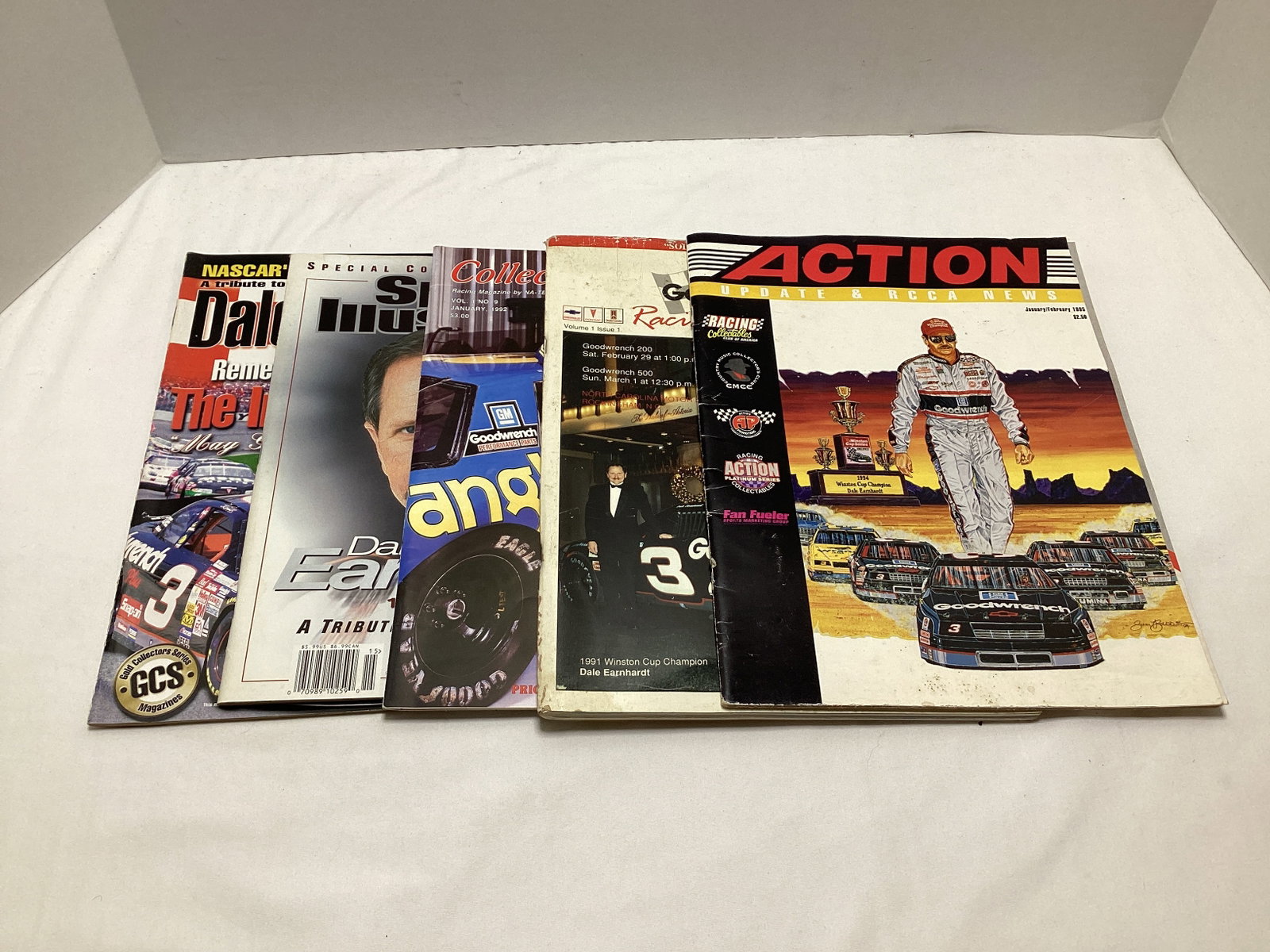 Five NASCAR Dale Earnhardt Sr Magazines: .