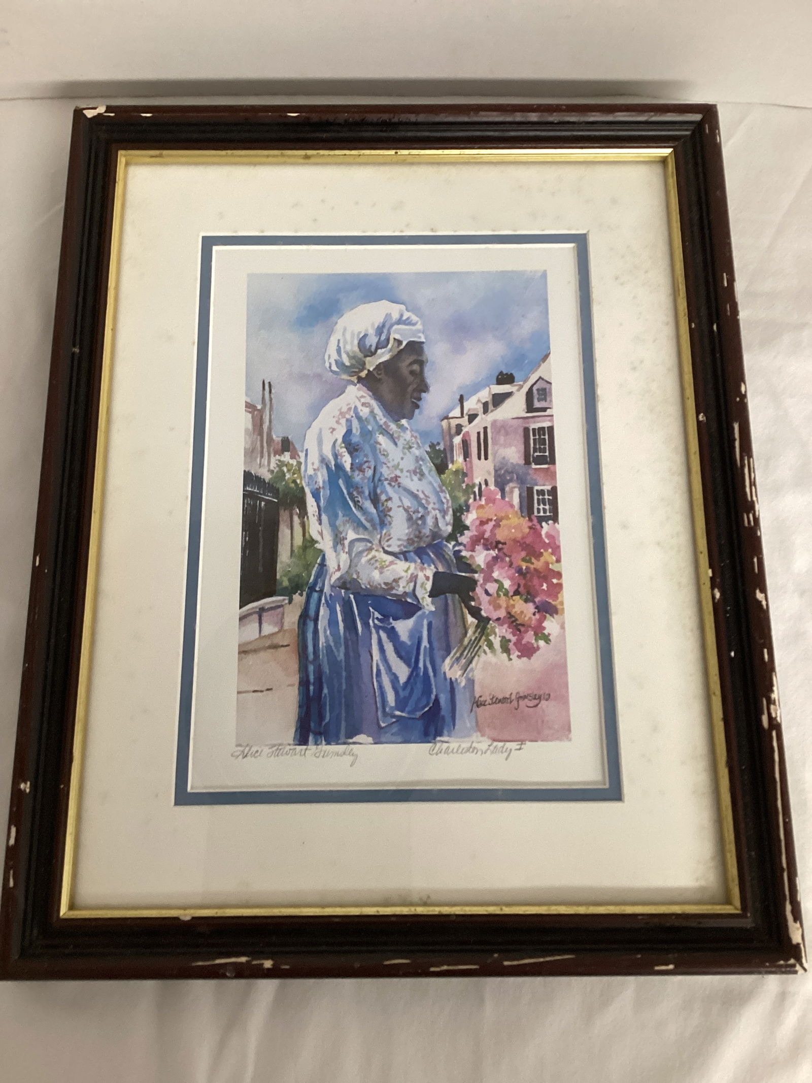 Signed "Charleston Lady I" by Alice Stewart Grimsley (1 of 7)