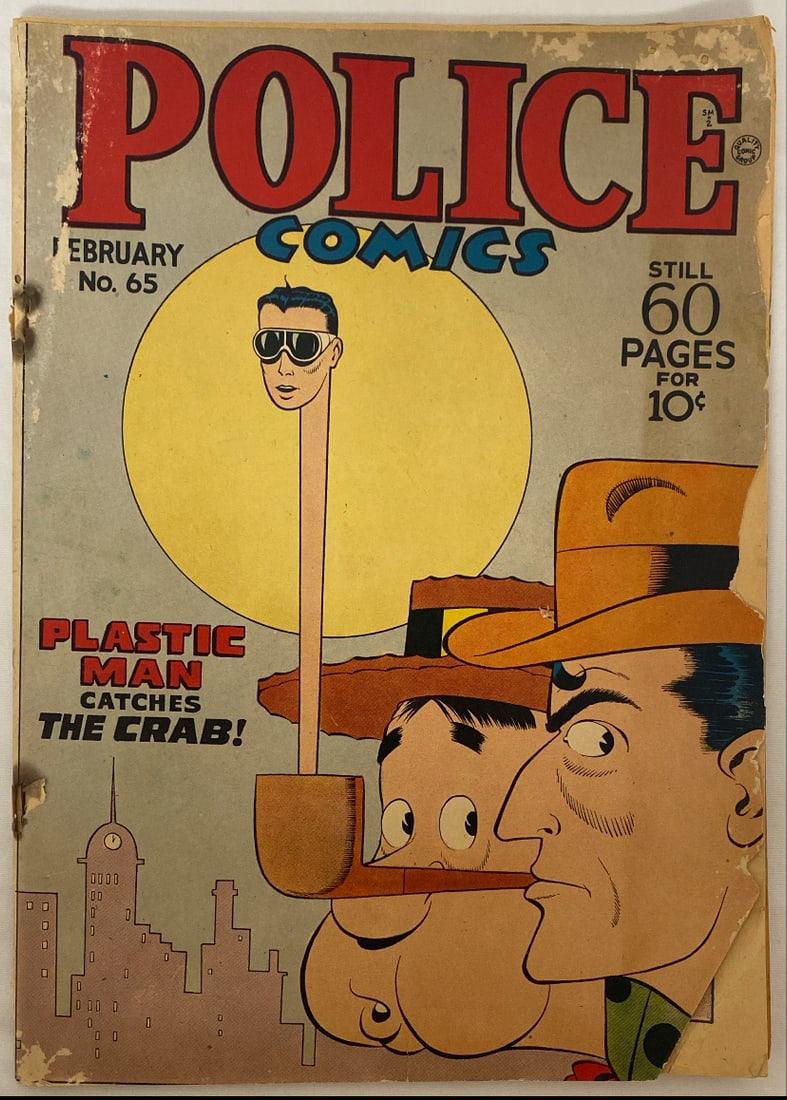 Police Comics 63 Plastic Man Error Variant Comic Book (1 of 8)