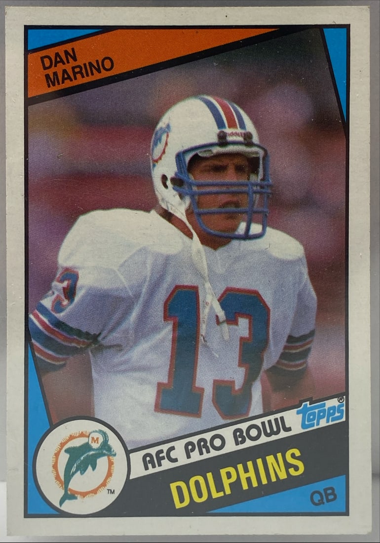 1984 Topps Dan Marino Rookie Miami Dolphins Football Card 123 (1 of 2)