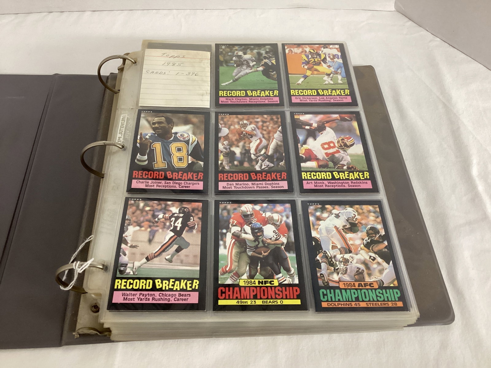 1985 Topps NFL 1-396 and 1985 Topps USFL 1-132 Complete Football Card Set: Please preview and see all photos for condition