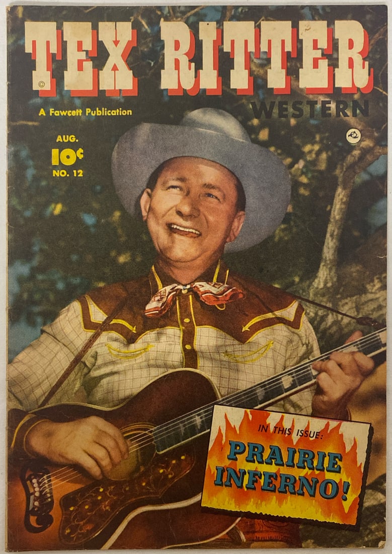 Tex Ritter Western 12 Fawcett Comic Book: 1952, Please preview and see all photos for condition