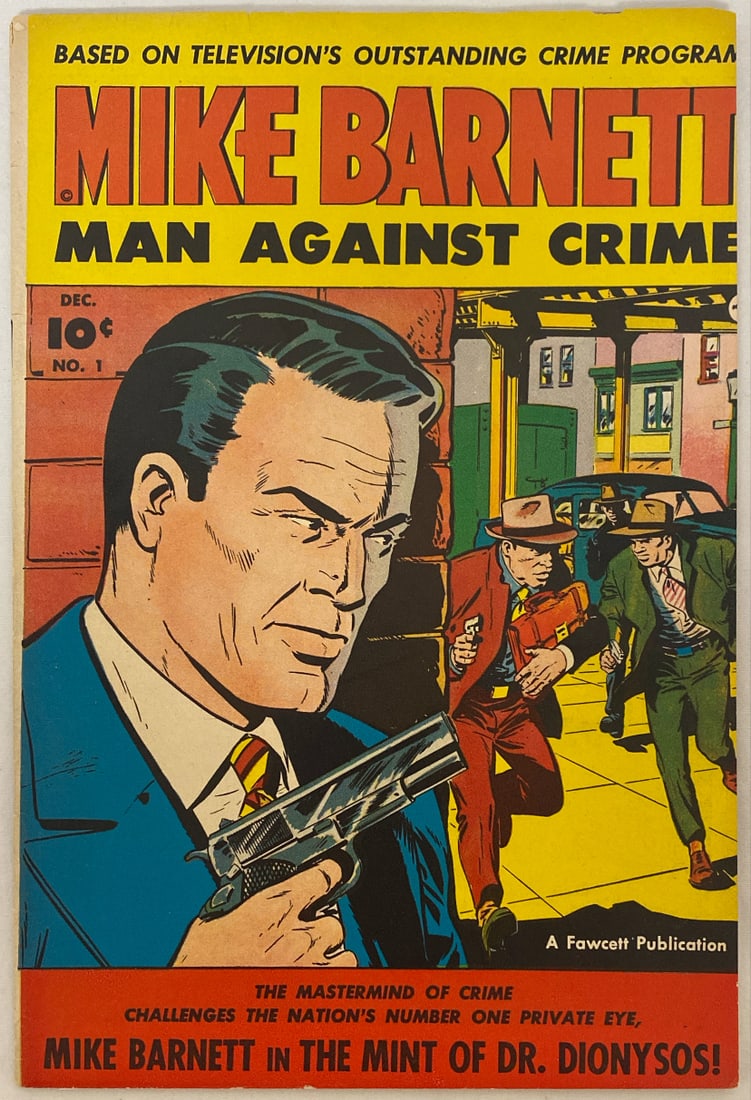 Mike Barnett Man Against Crime 1 Fawcett Comic Book: 1951, Please preview and see all photos for condition
