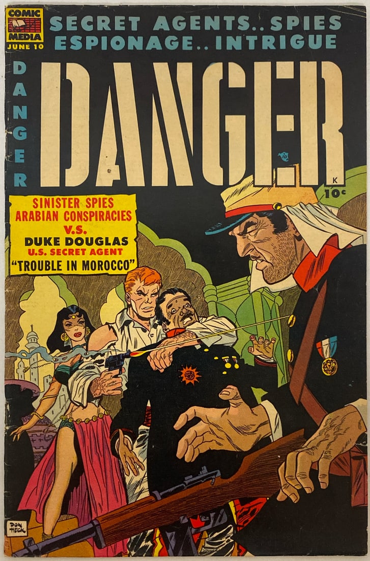 Danger 10 Comic Book: 1954, Please preview and see all photos for condition