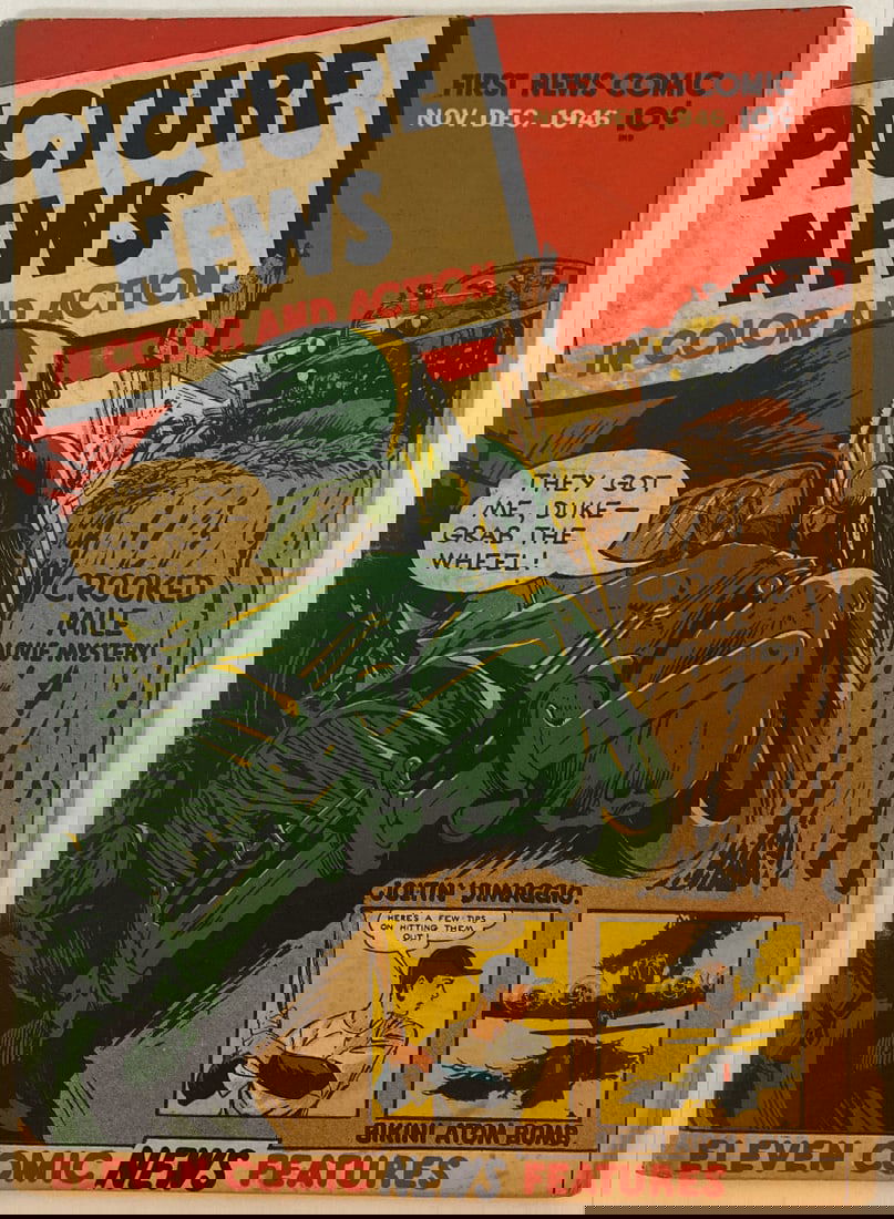 Picture News in Color and Action 9 Comic Book: 1946, Please preview and see all photos for condition