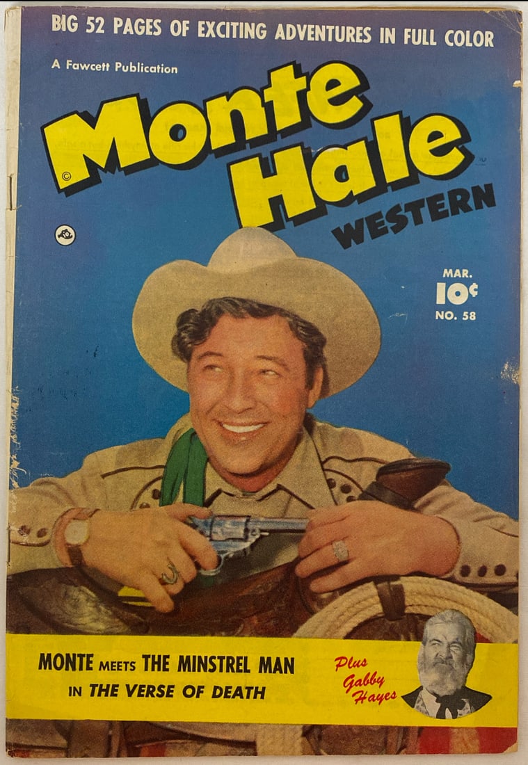 Monte Hale Western 58 Fawcett Comic Book: 1951, Please preview and see all photos for condition