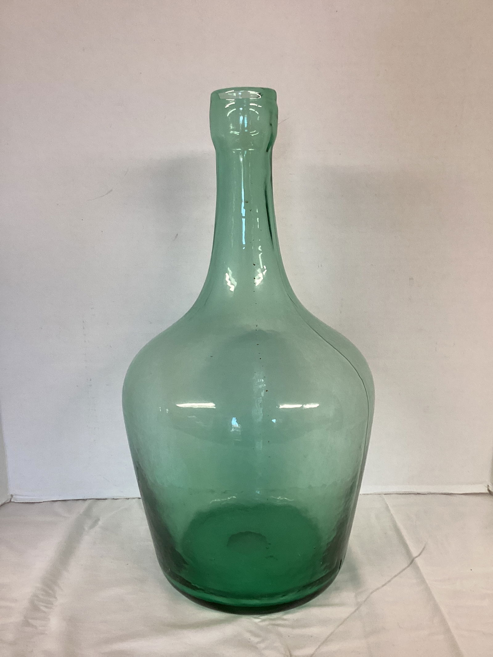 Vintage Green Glass Demijohn Bottle (1 of 5)