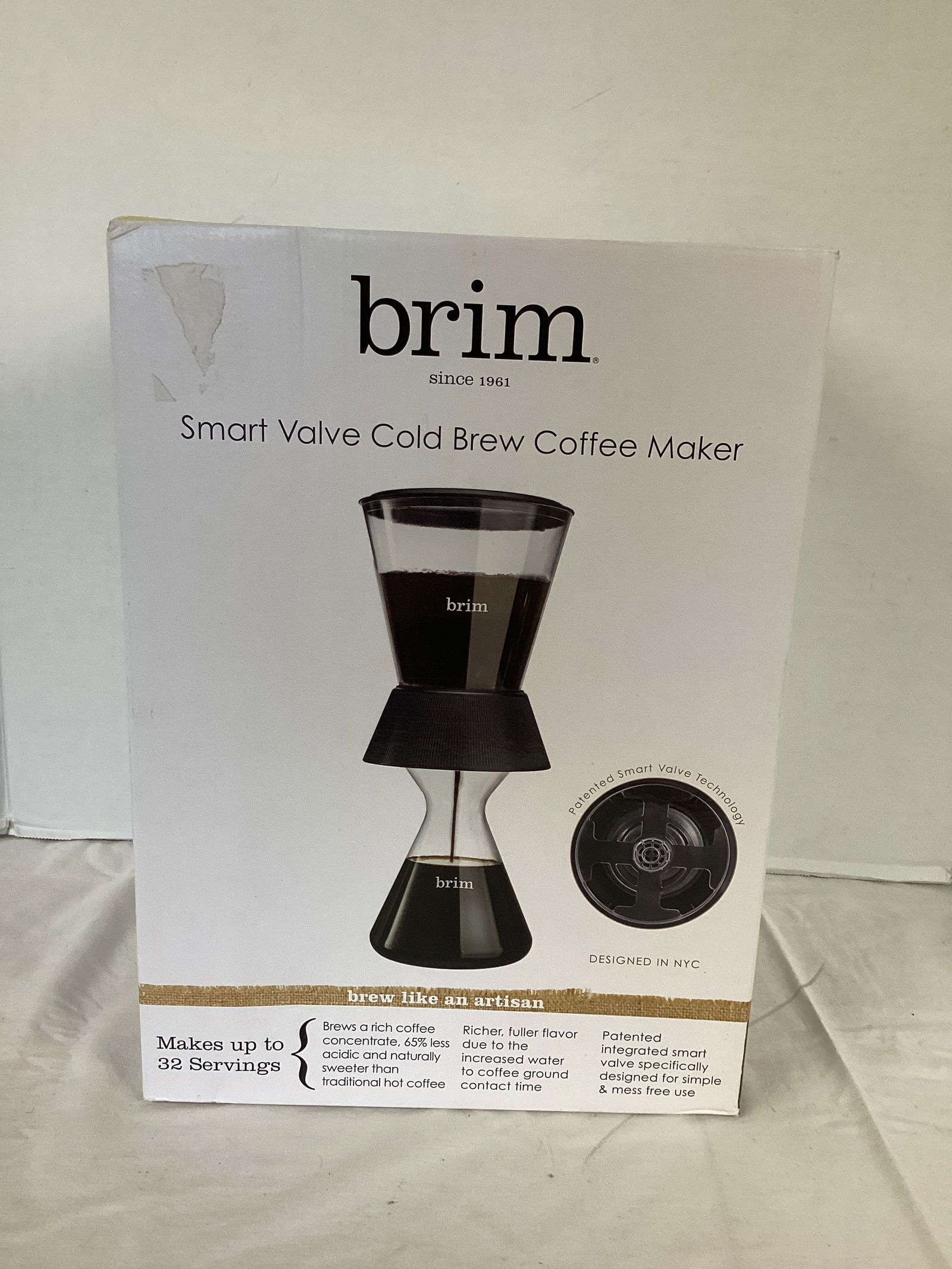 Brim Smart Valve Cold Brew Coffee Maker: .