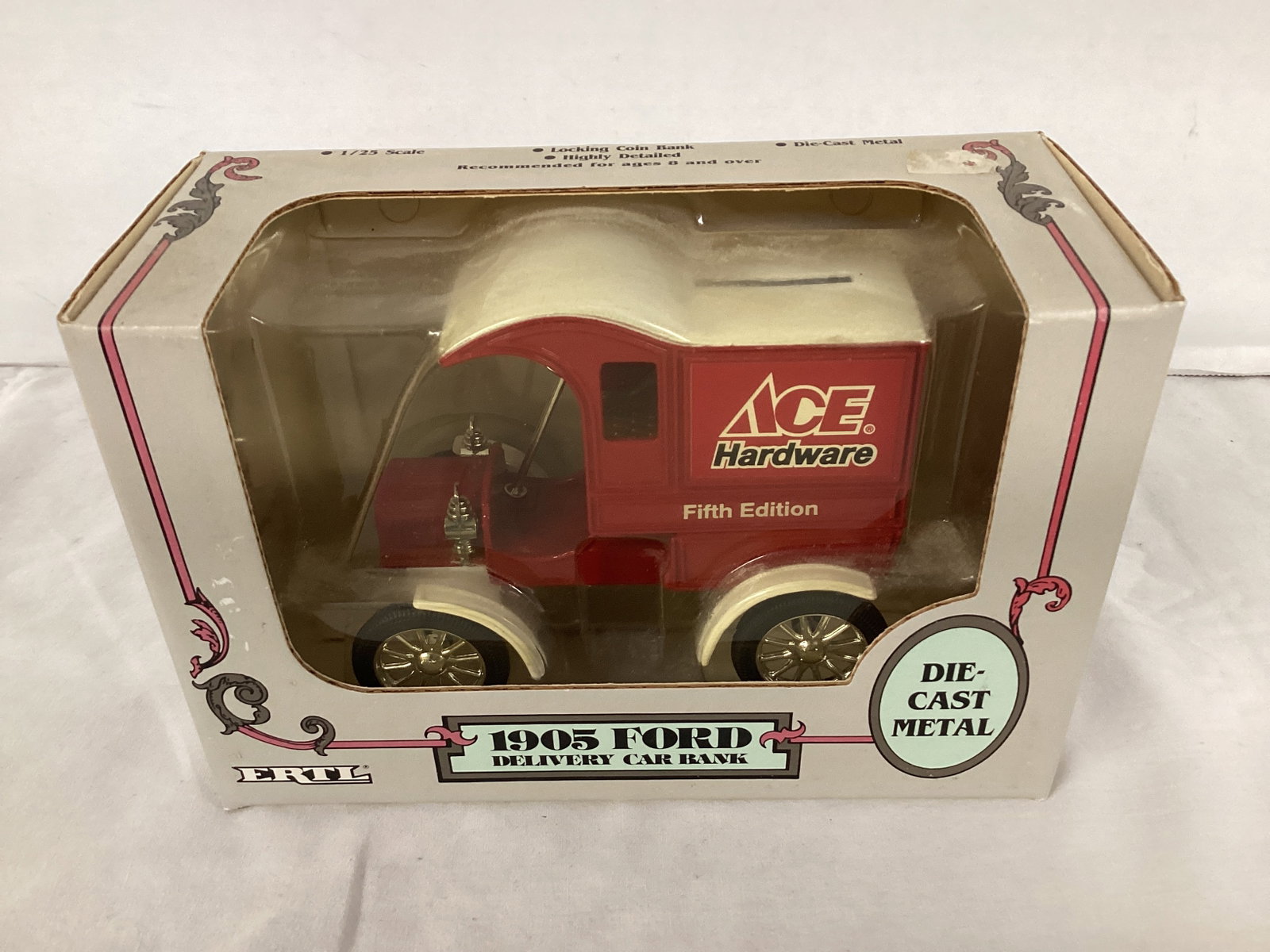 ERTL 1905 Ace Hardware Ford Delivery Car Diecast Bank: .