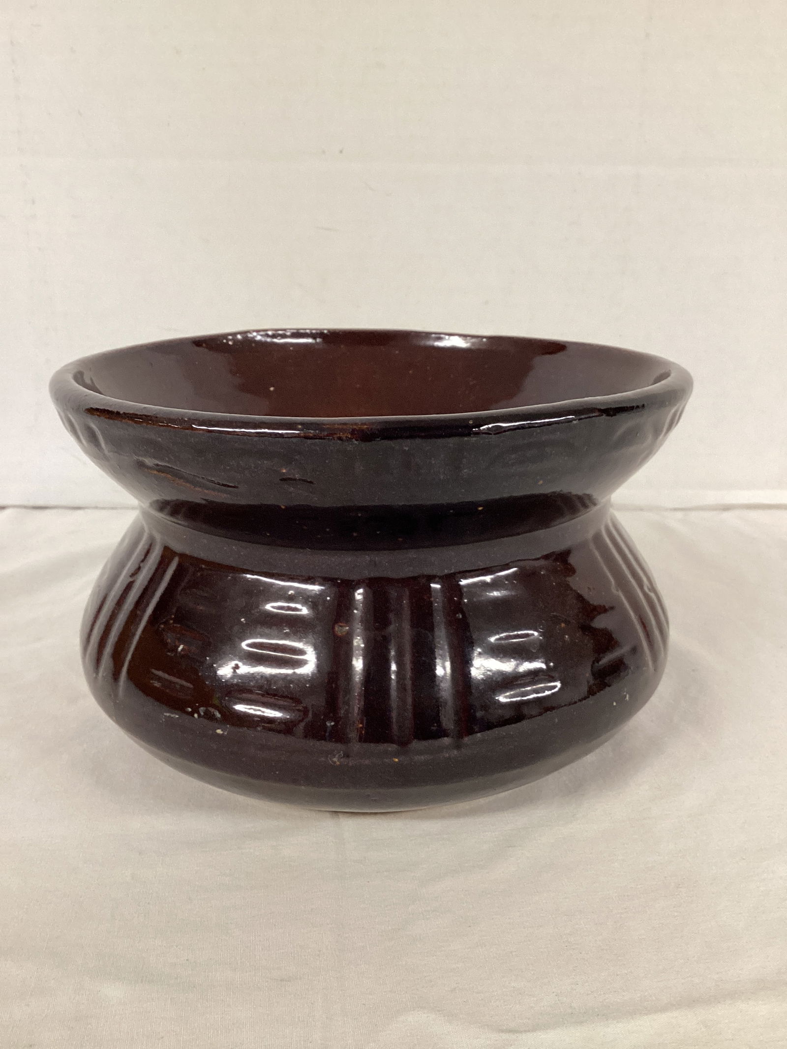 Robinson Ransbottom Brown Pottery Spittoon (1 of 5)