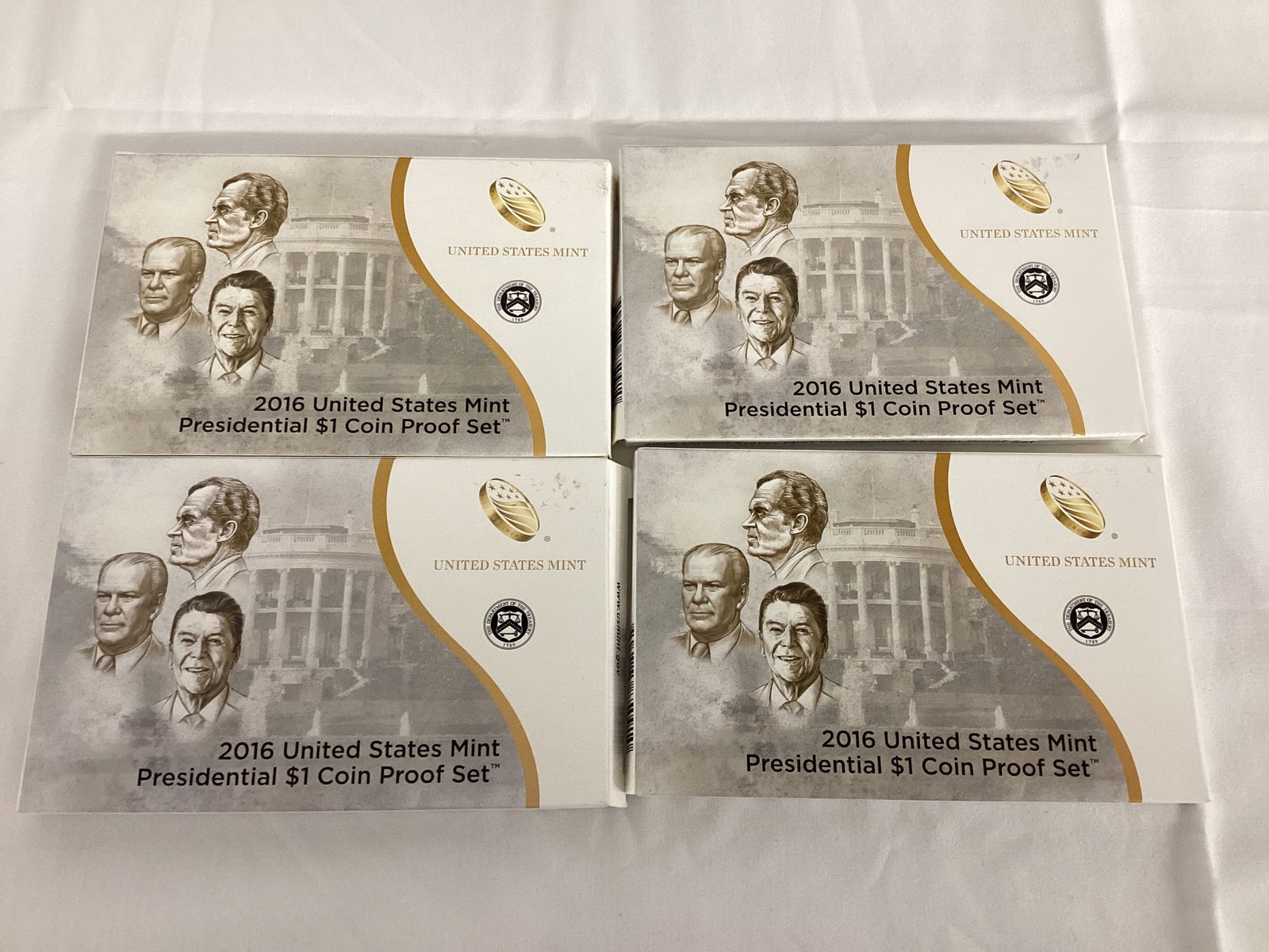 Four 2016 US Mint Presidential Dollar Coin Sets (1 of 5)