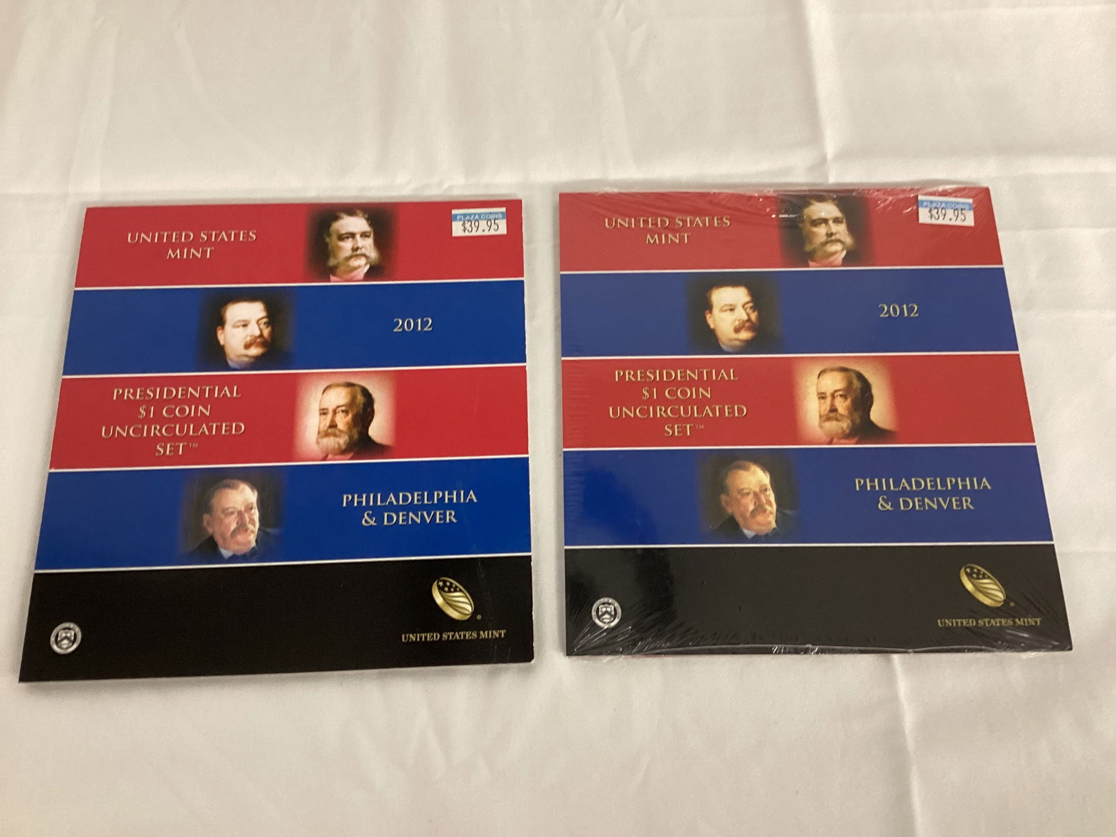 Two 2012 US Mint Presidential Dollar Coin Sets (1 of 7)