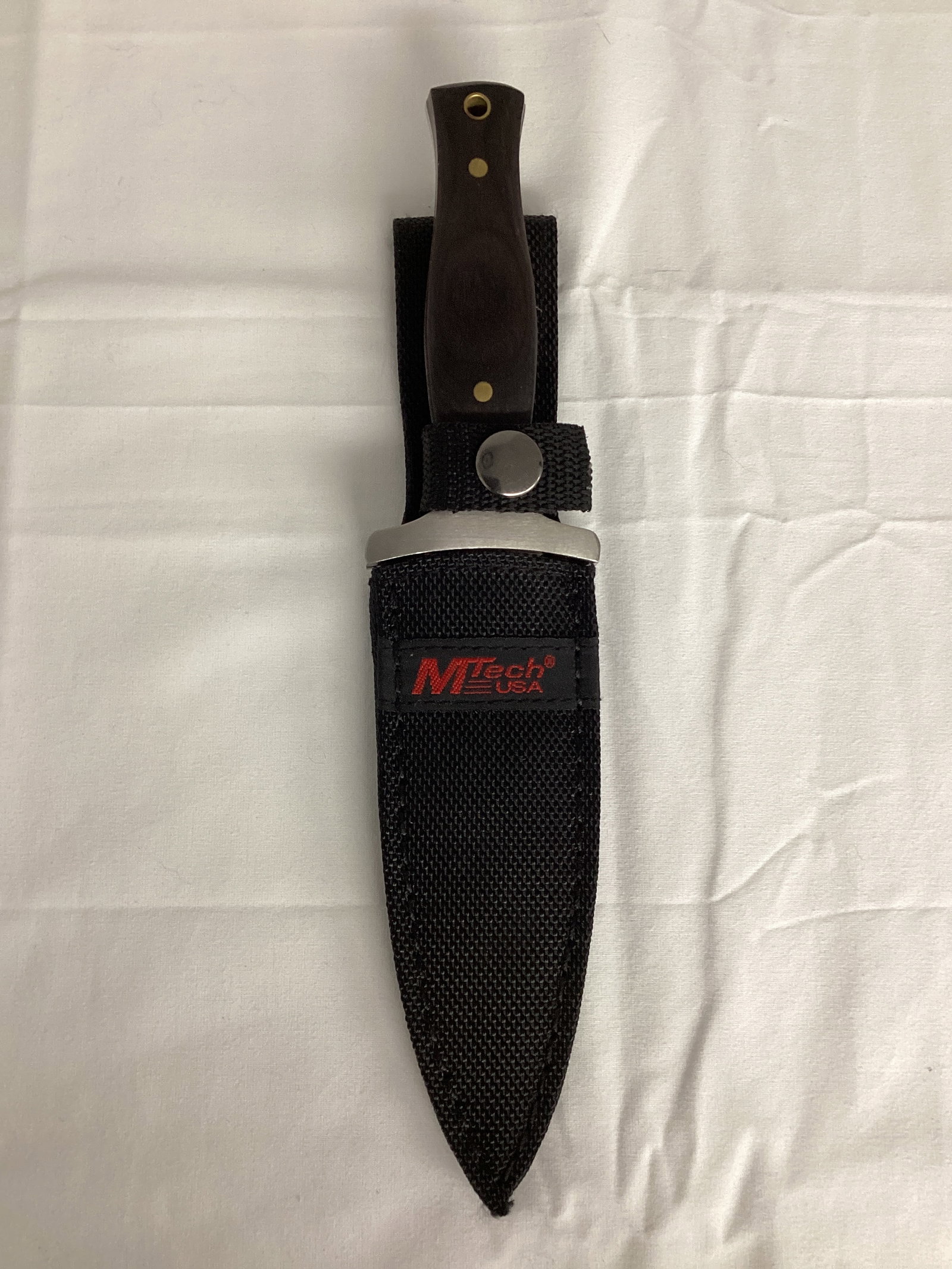 M Tech Stainless Steel Knife with Sheath: 9" L