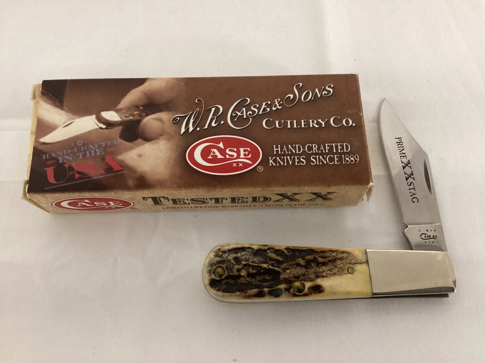 Case Stag Barlow 51009 One Blade Pocket Knife: 6" open