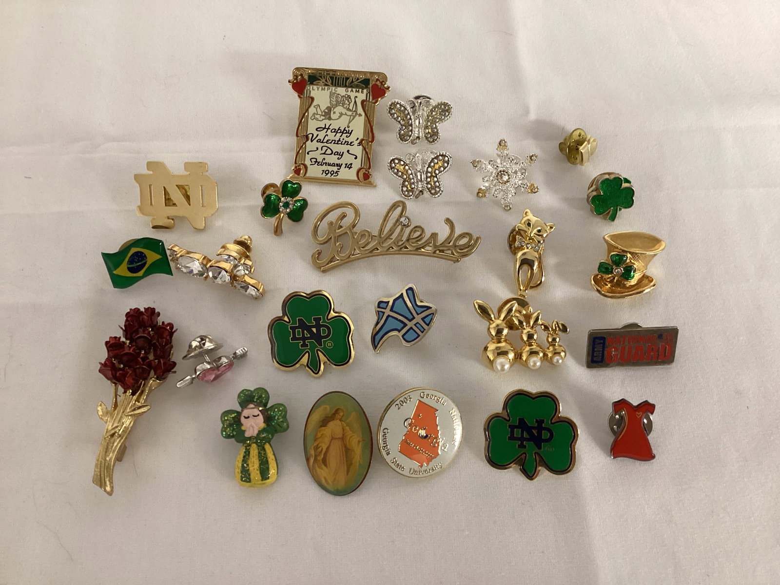 Notre Dame, Irish, and Other Pins: .