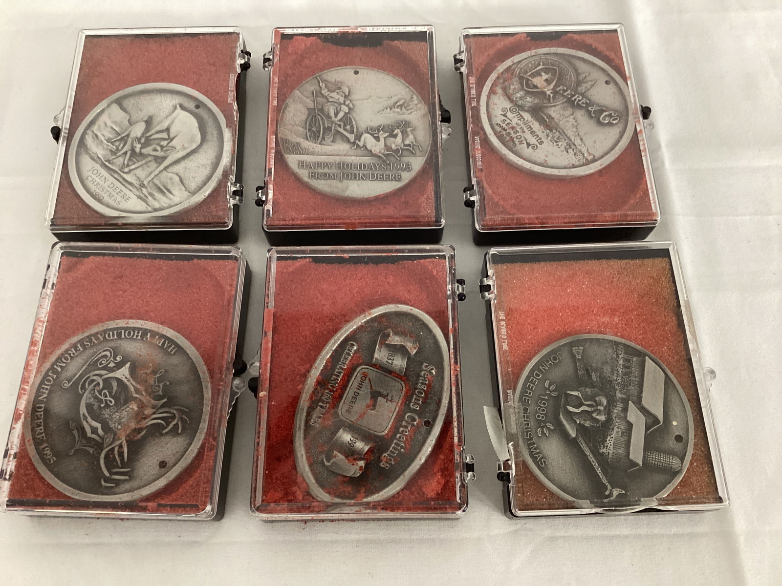 Six John Deere Christmas Ornaments (1 of 9)