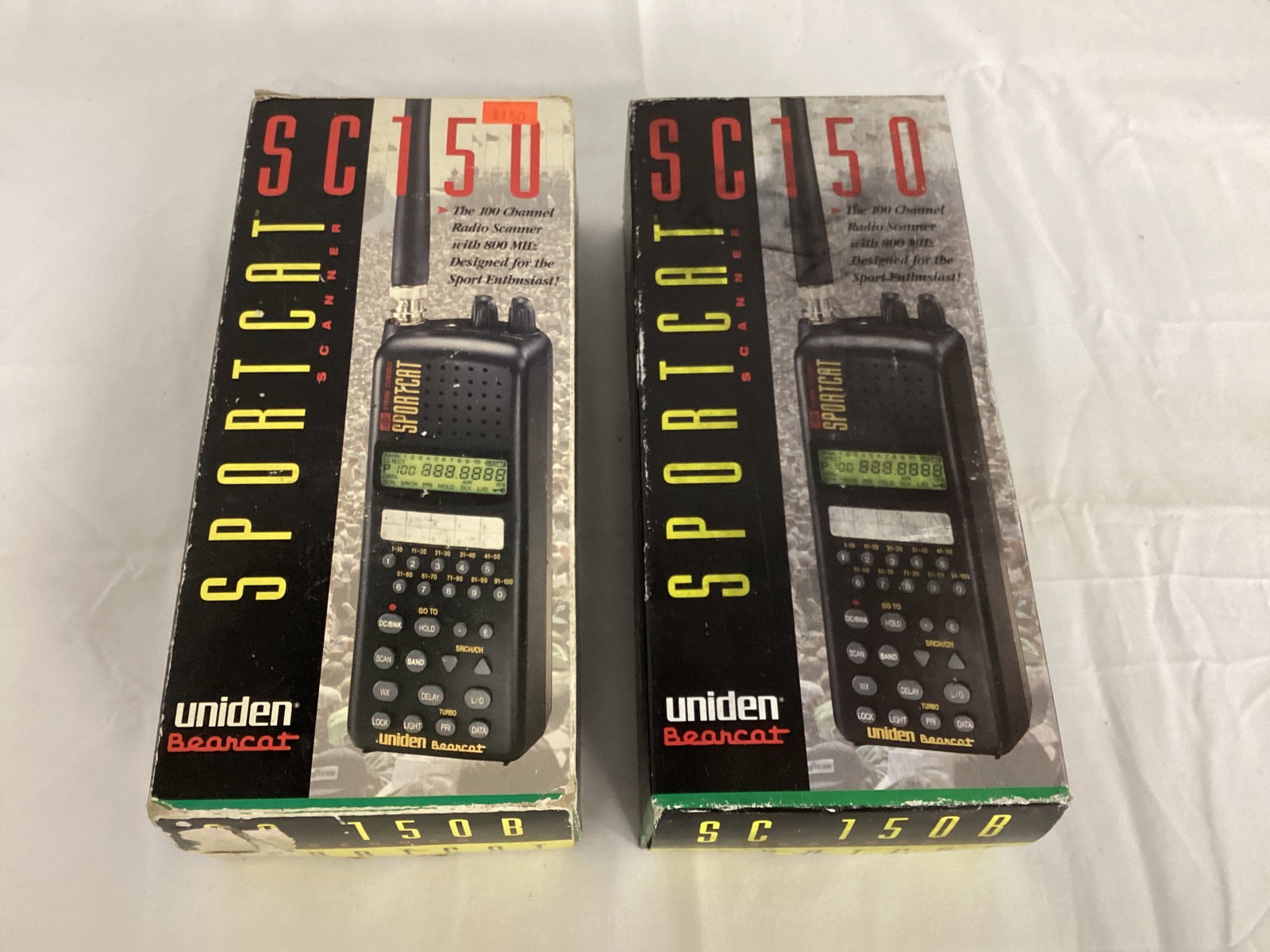 Two Uniden Bearcat SC150B Sportcat Scanners: appear new, untested