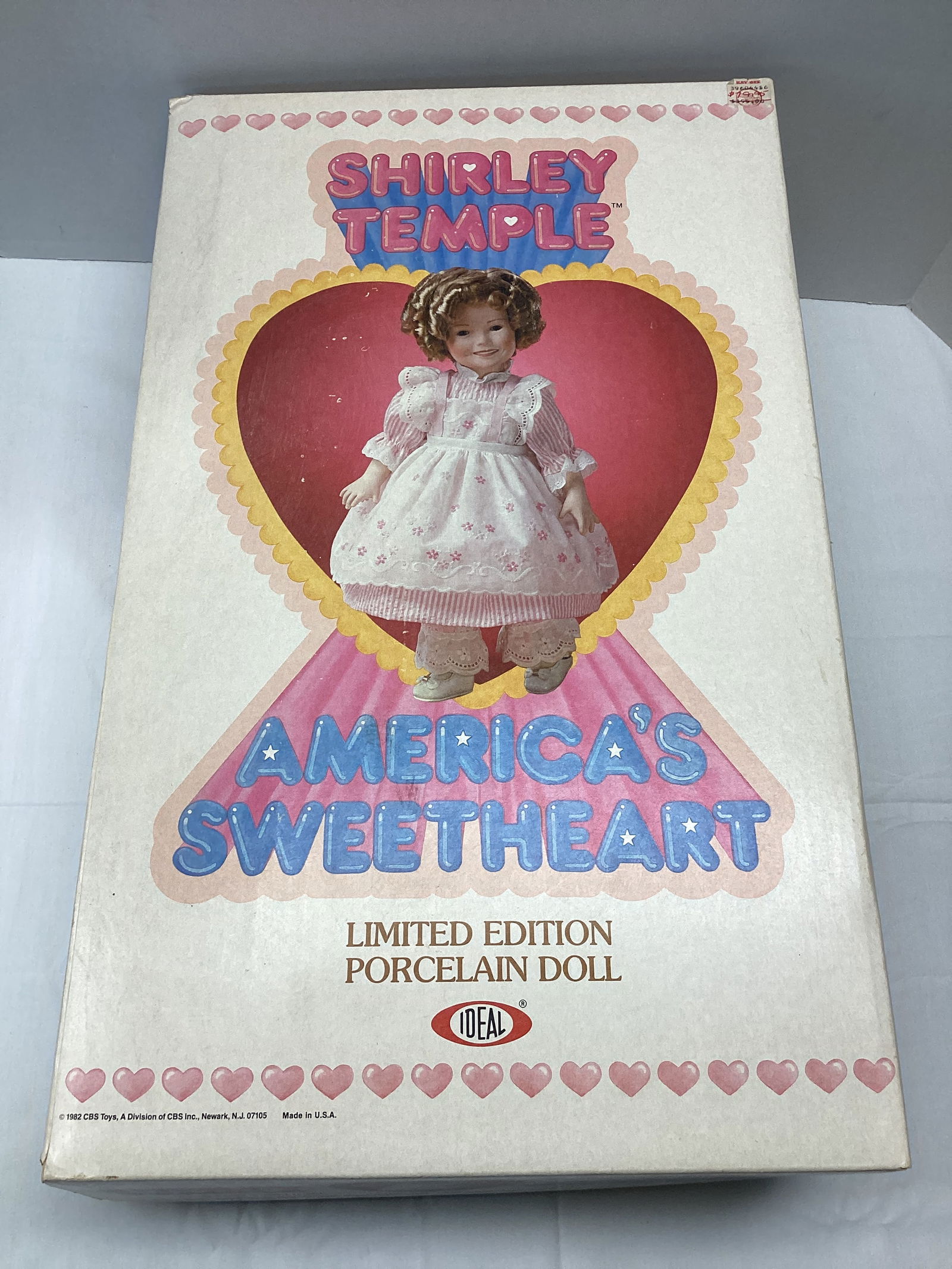 Ideal Shirley Temple Porcelain Doll: 16" h, SHIPPING UNAVAILABLE FOR THIS LOT