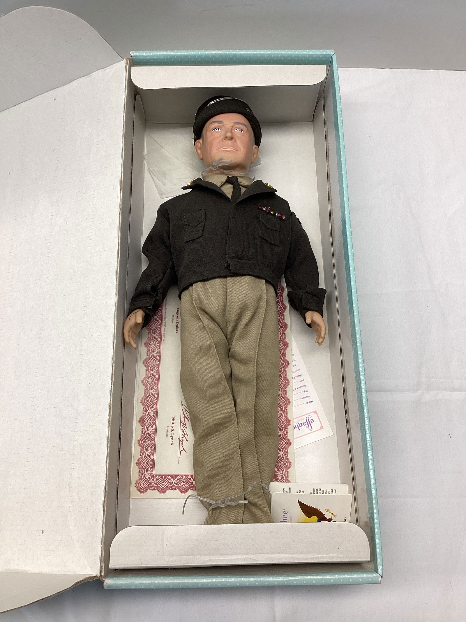 Effanbee Presidents Collection Dwight Eisenhower Doll: 16" h, SHIPPING UNAVAILABLE FOR THIS LOT