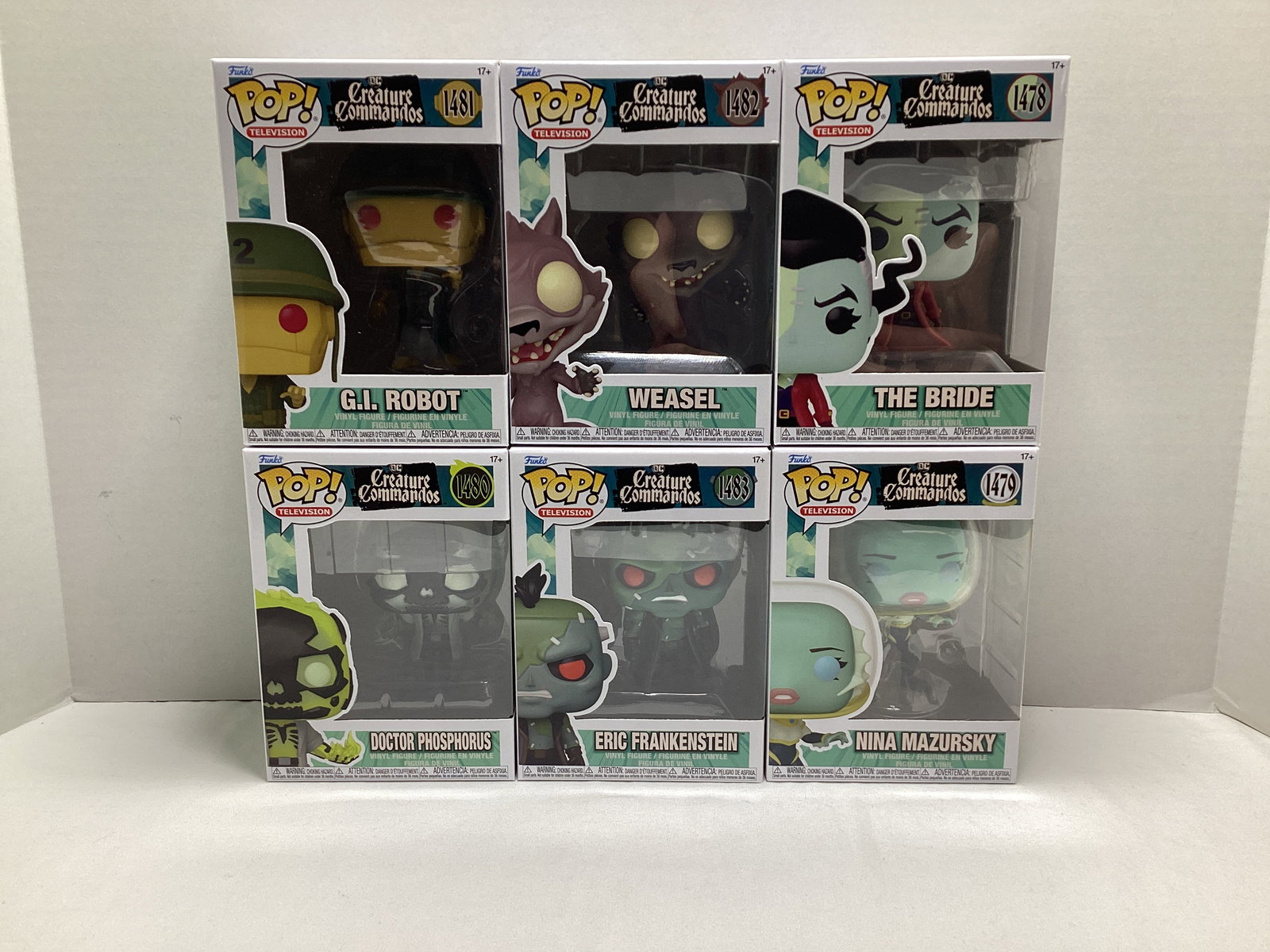 Six DC Creature Commandos Funko Pops (1 of 5)