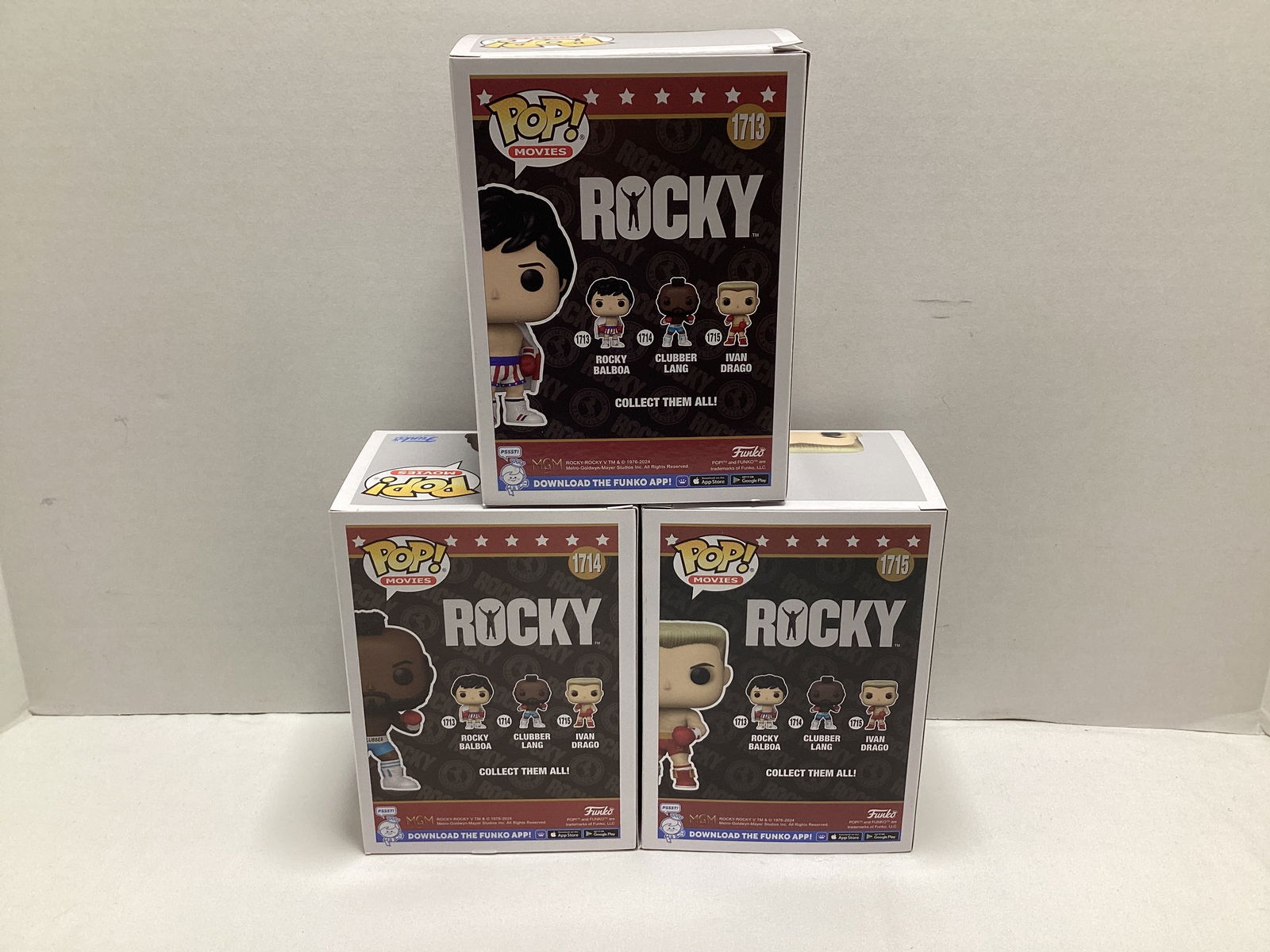 Three Rocky Funko Pops - 4