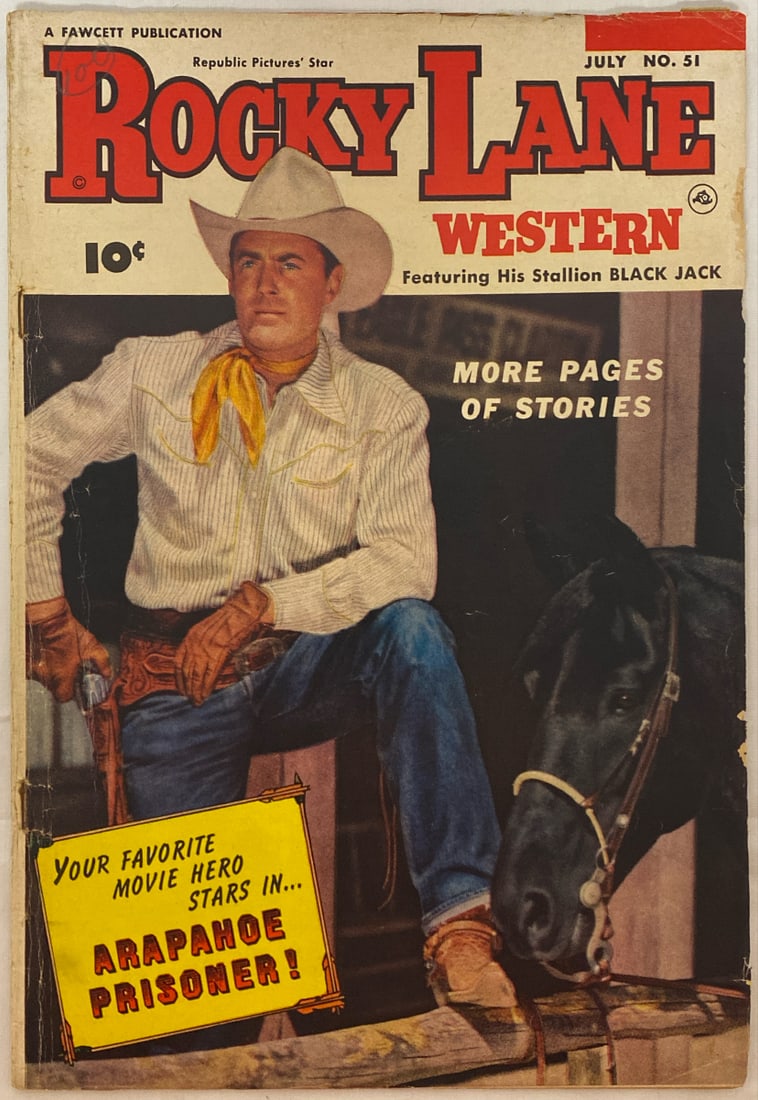 Rocky Lane Western 51 Fawcett Comic Book (1 of 8)
