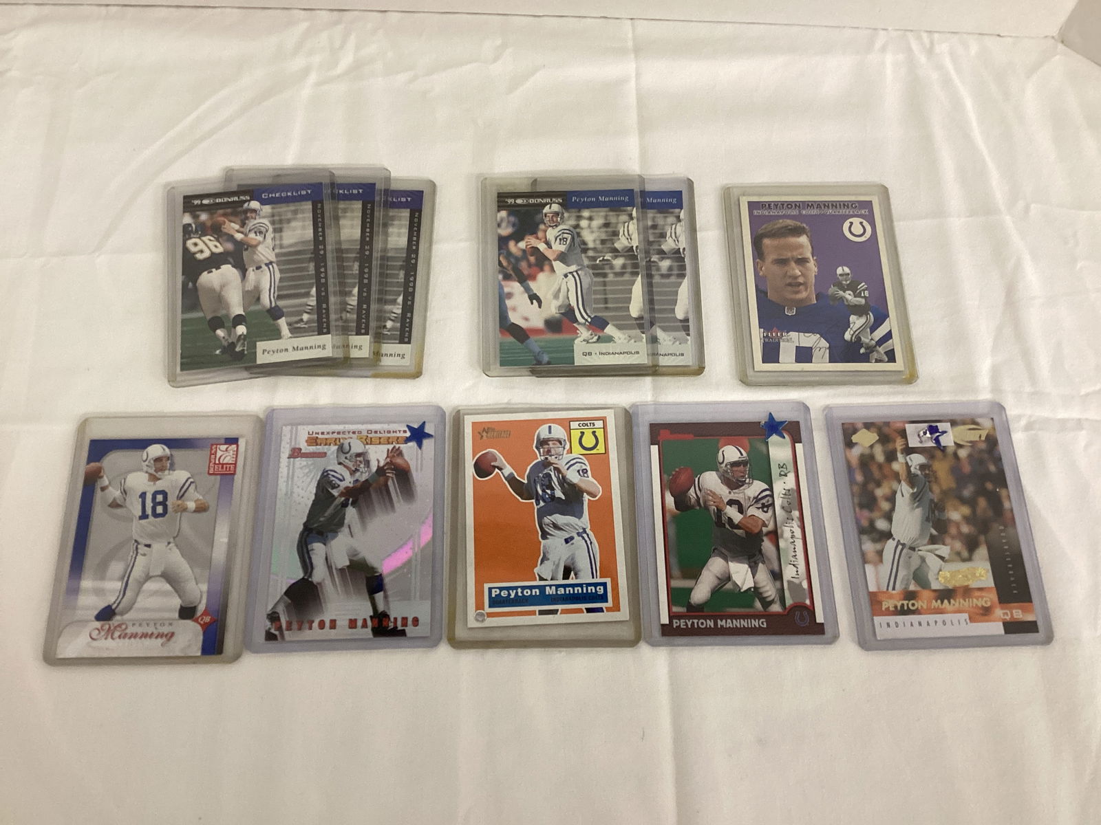 NFL Peyton Manning Football Cards: . 