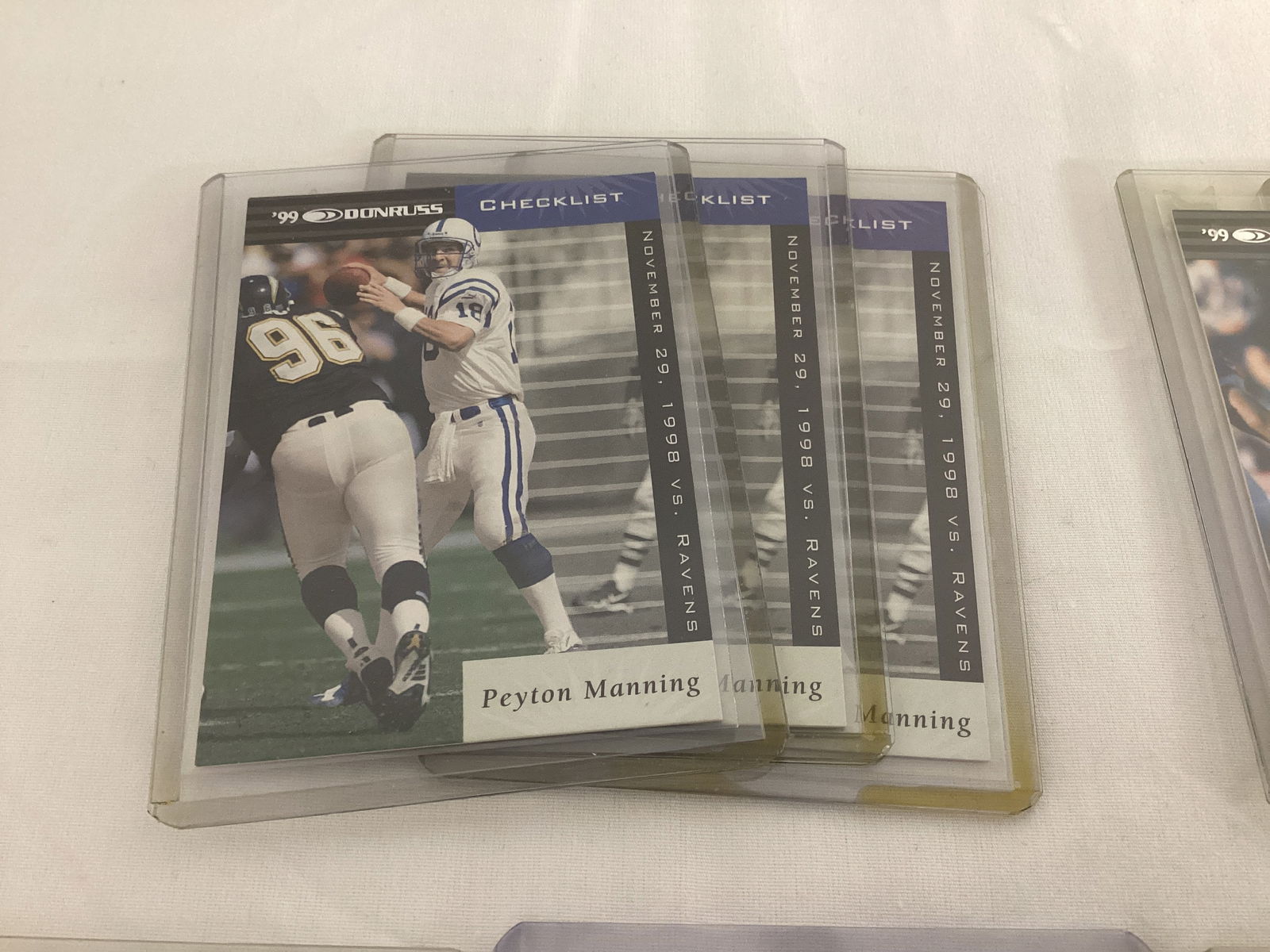 NFL Peyton Manning Football Cards - 2