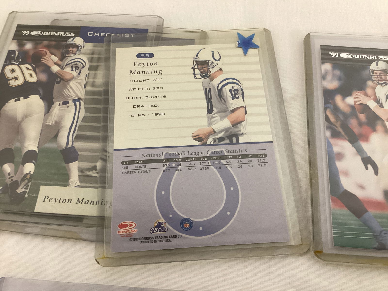 NFL Peyton Manning Football Cards - 5