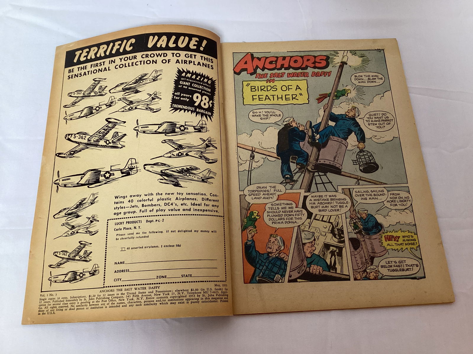 Anchors The Salt Water Daffy 3 St. John Comic Book - 6