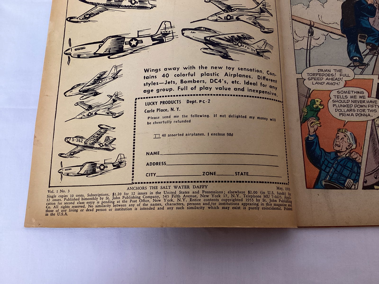 Anchors The Salt Water Daffy 3 St. John Comic Book - 7