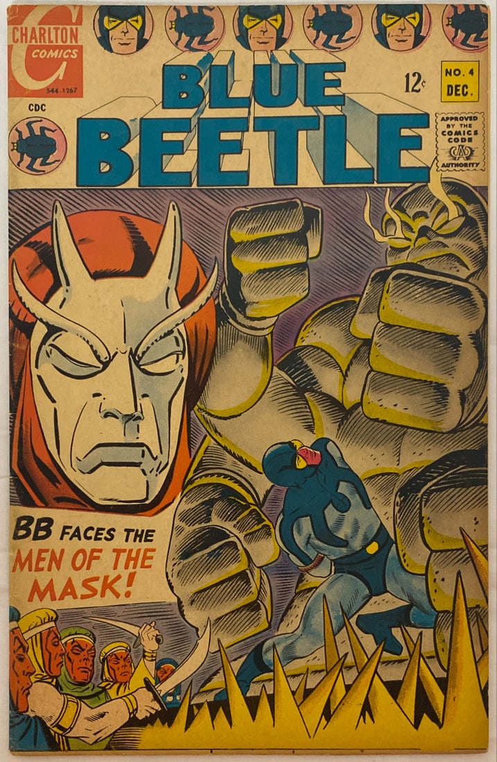 Blue Beetle 4 Charlton Comic Book: 1967, please preview and see all photos for condition