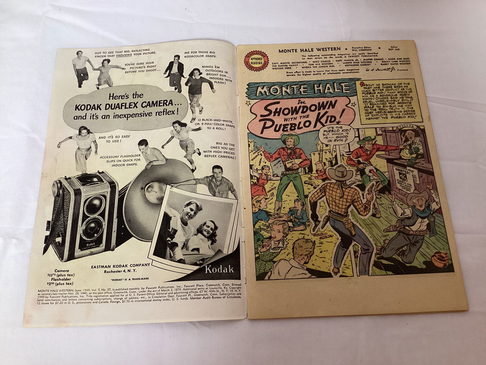 Monte Hale Western 37 Fawcett Comic Book - 6