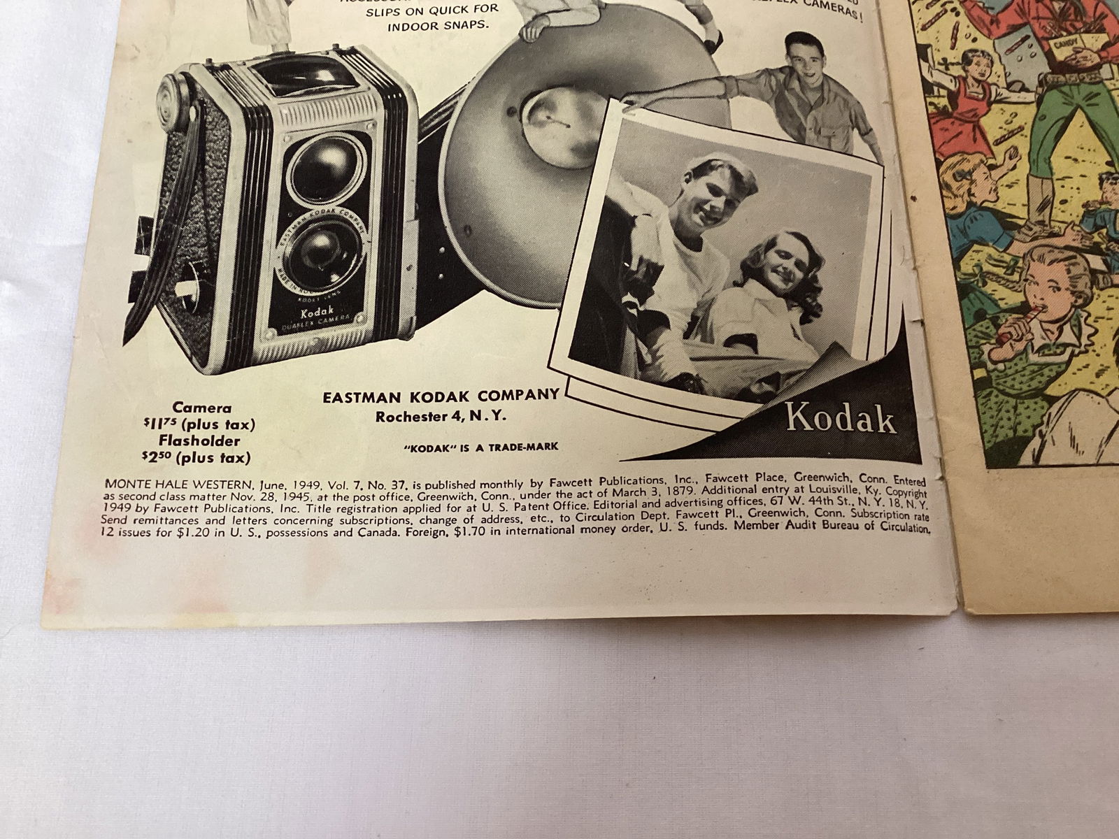 Monte Hale Western 37 Fawcett Comic Book - 7